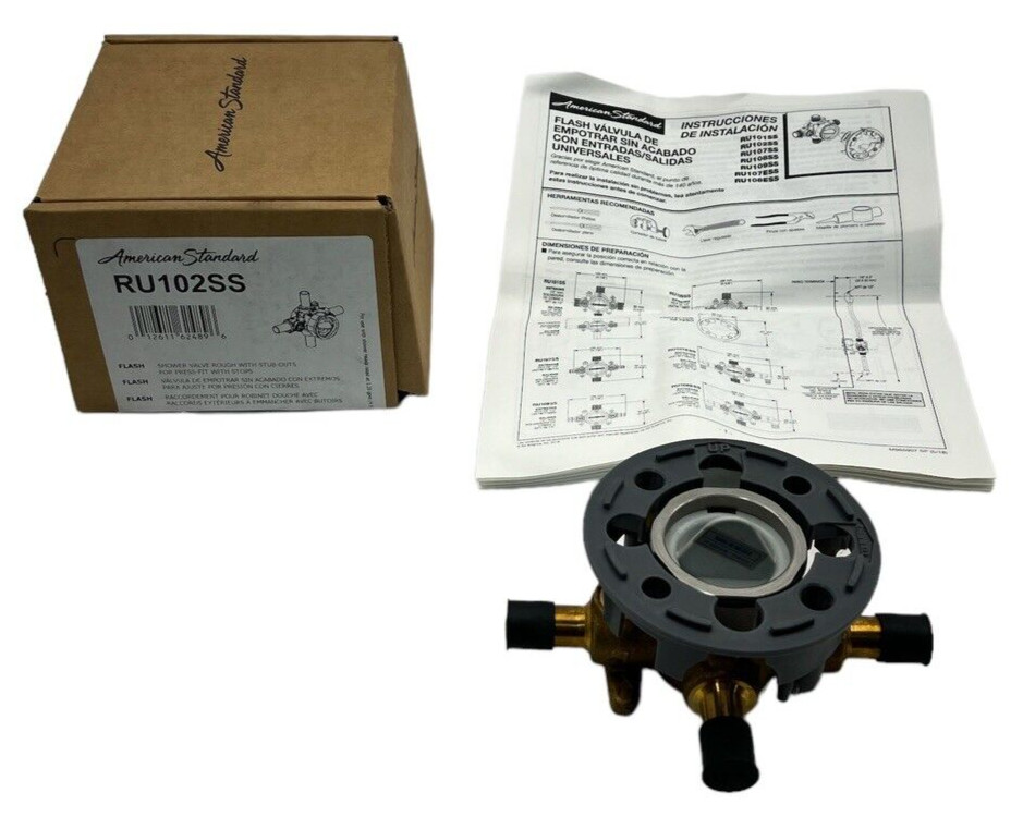 American Standard Flash Shower Rough-In Valve Body with Stub-Outs RU102SS (OB)