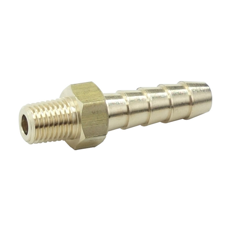 Brass Hose Barb Fitting 1/4″ Hose Barbed X 1/16 NPT Pipe Male Adapter 1Pcs