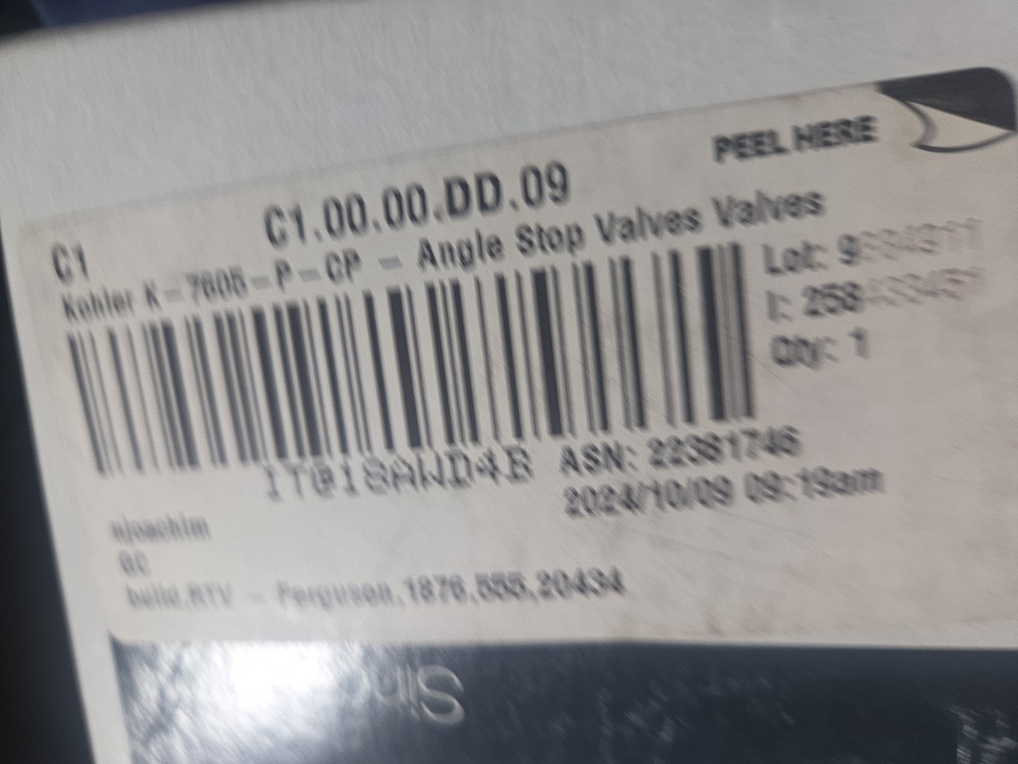 Kohler K-7605-P-CP Pair 3/8″ NPT angle supplies& vertical tube Polished Chrome