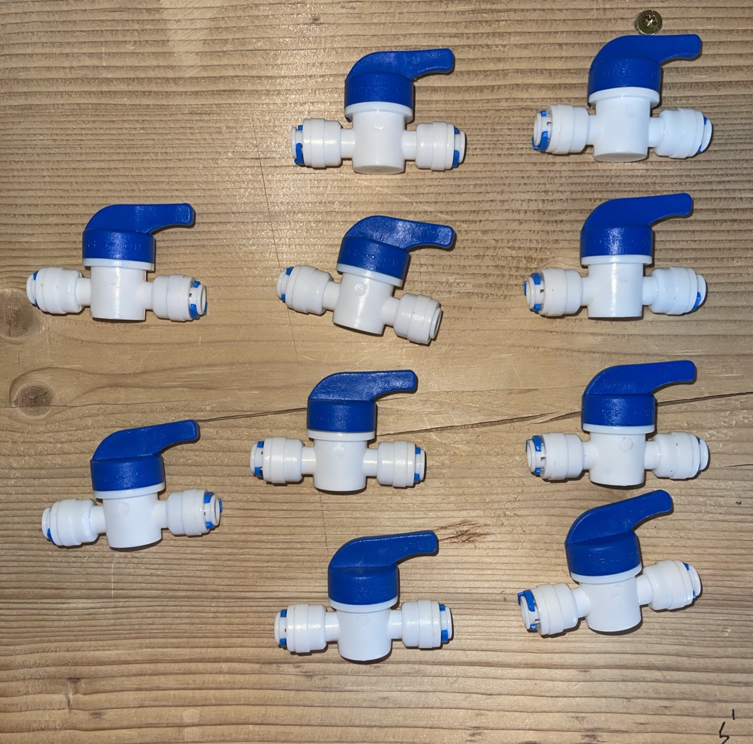 1/4 Inch OD Tubing&Hose&Pipe Use Inline Shut off Ball Valve Plastic Quick Connec