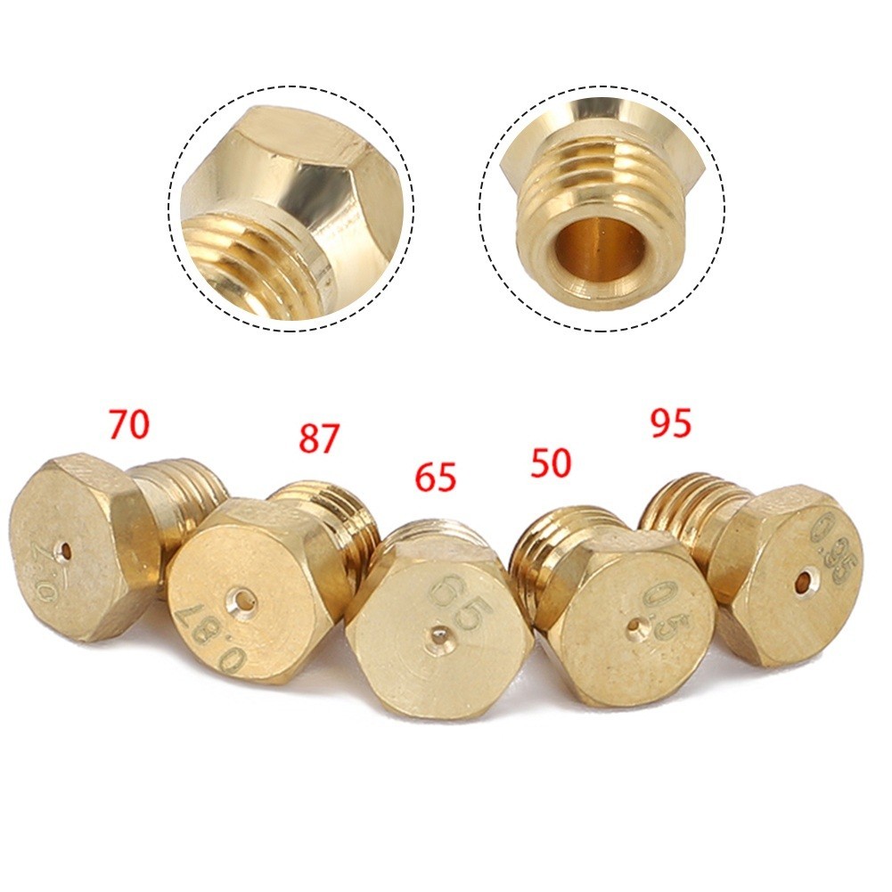 Gas Stove Nozzle Propane Nozzle Flat Diameter 7mm Standard Thread M6 X 0.75