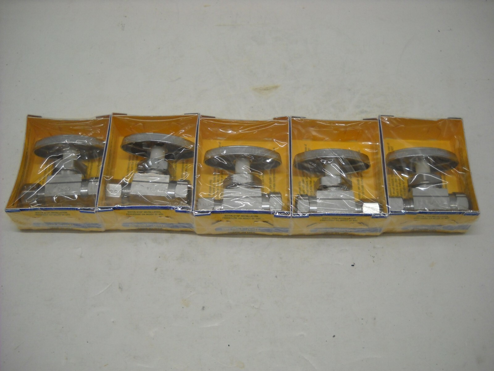 Lot of 5 – Brass Craft OR10 C Brass Straight Stop, 3/8 inch x 3/8 inch OD, FNPT