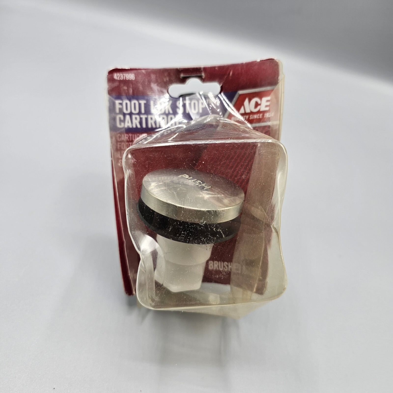 Foot Lok Cartridge 5/16 in. Brushed Nickel Plastic Drain Stopper 4237996