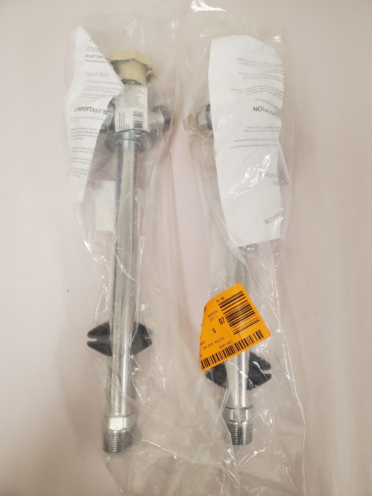 *2* Everbilt 3/4″ x 1/2″ MHT x FIP 10″ Anti-Siphone Frost Free Sillcock Valve