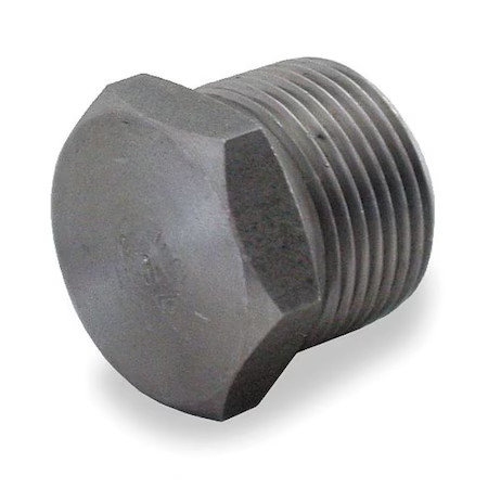 Zoro Select 1Mnf9 Hex Head Plug Hex Head Plug, 1-1/2″ Pipe, Mnpt, Black Forged,