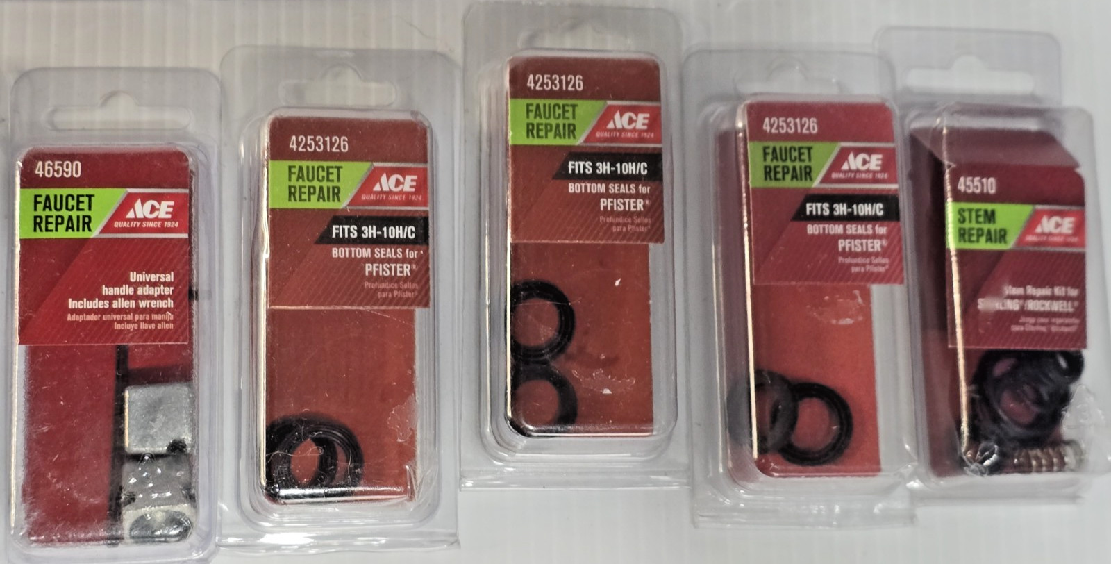 Lot OF 21 – ACE Faucet Repair Kit, Aerator Adapter, Stem Repair – NEW