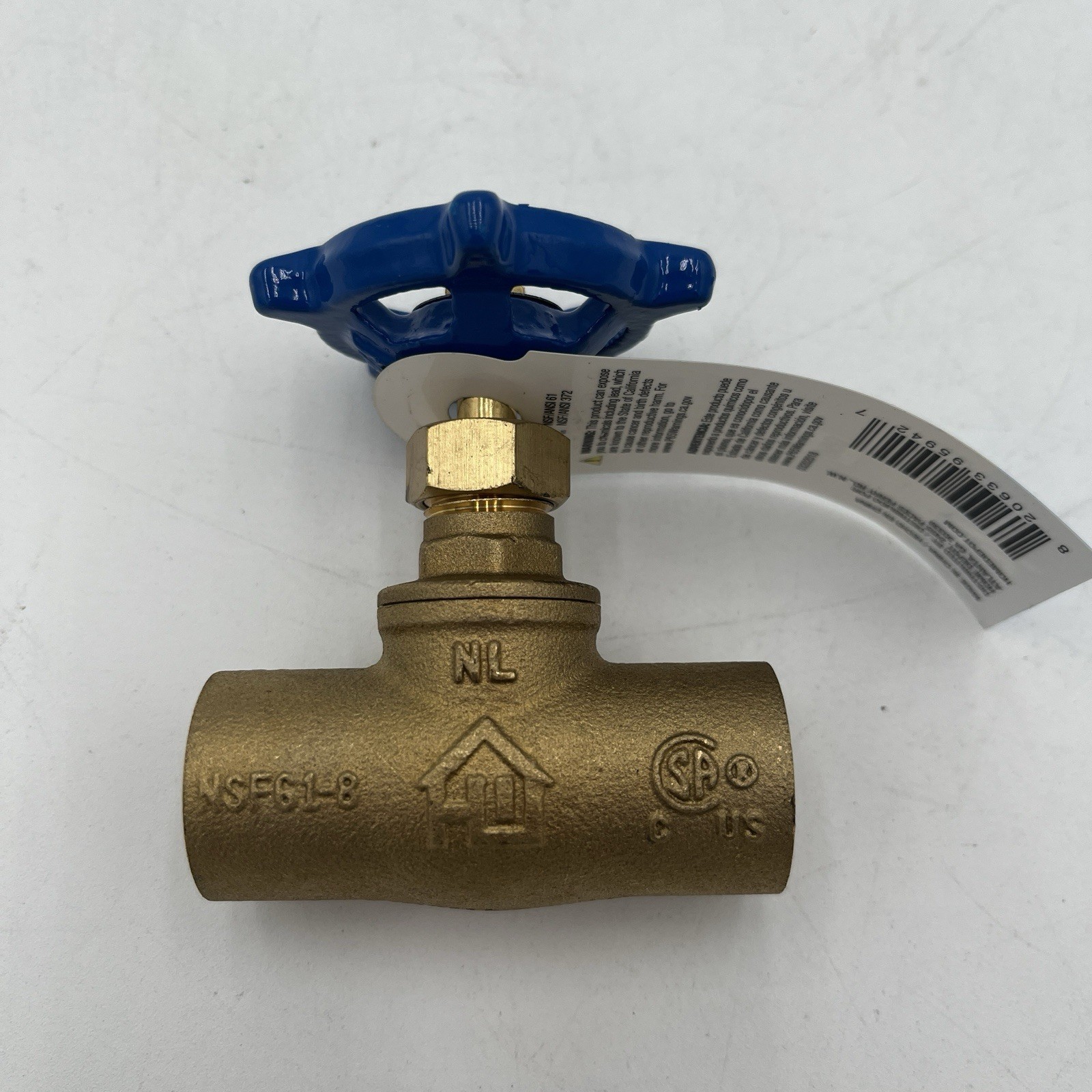 BRAND NEW!! 2 Pack Everbilt 3/4 in. Brass Sweat x Sweat Stop Valve – 230-4-34-EB