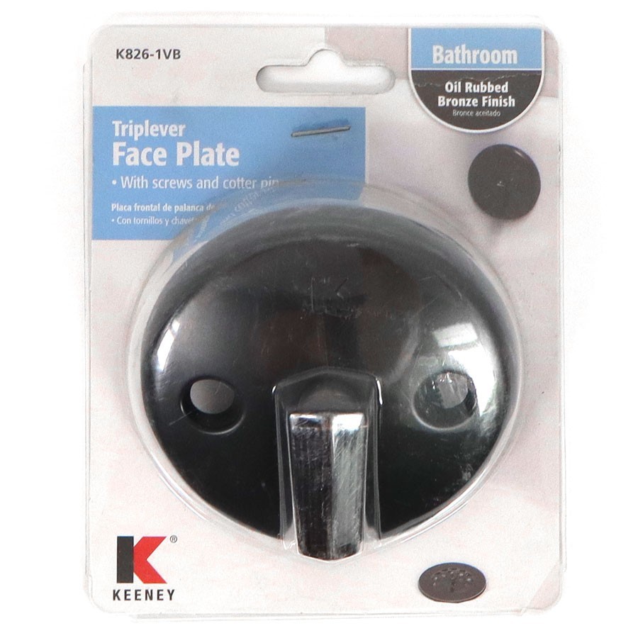 Keeney Triplever Face Plate Bathroom Oil Rubbed Bronze Finish K826-1VB