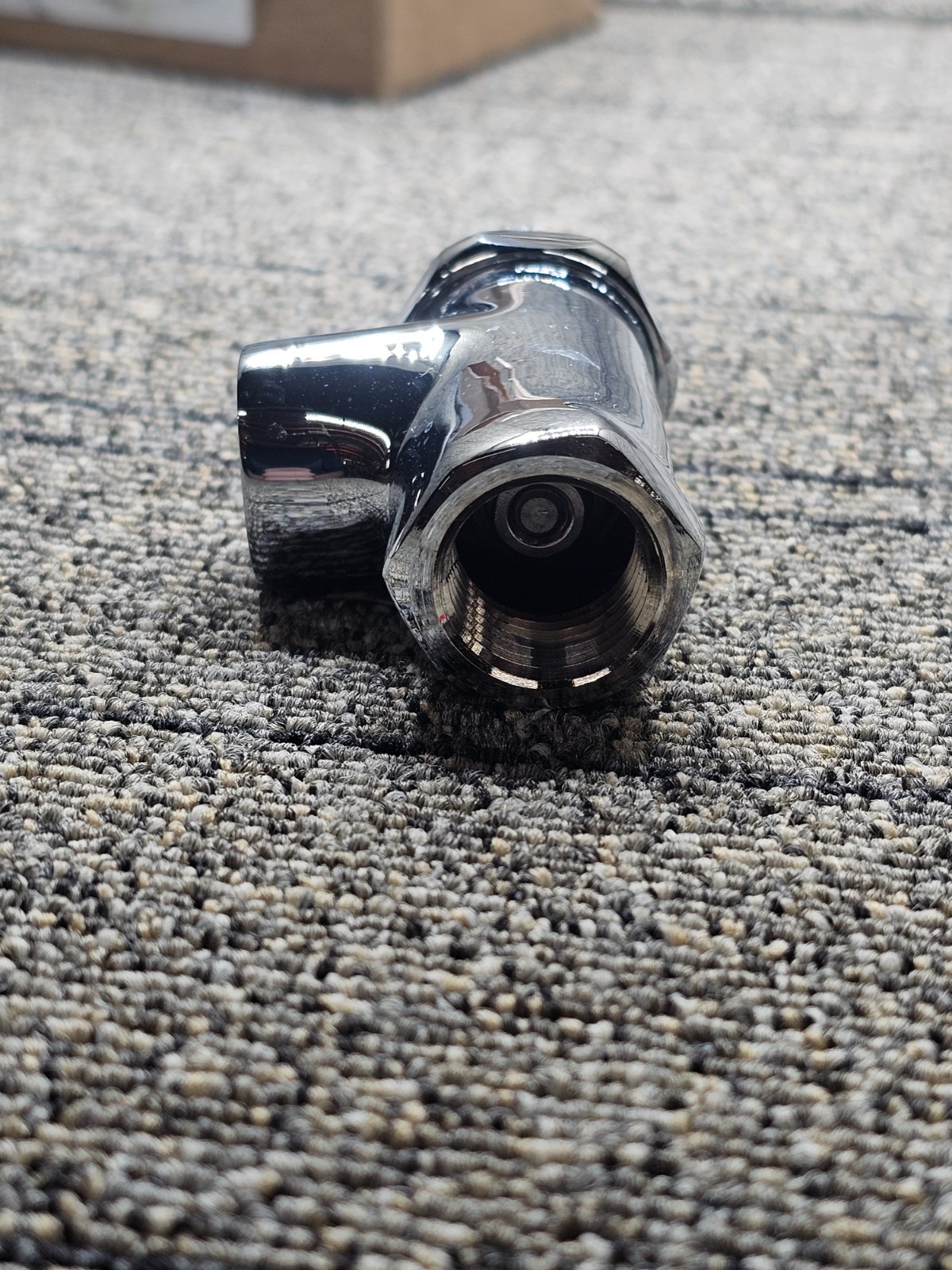 Chicago Faucets 442-LKABCP: Angle Stop Valve Chrome Plate Full Flow