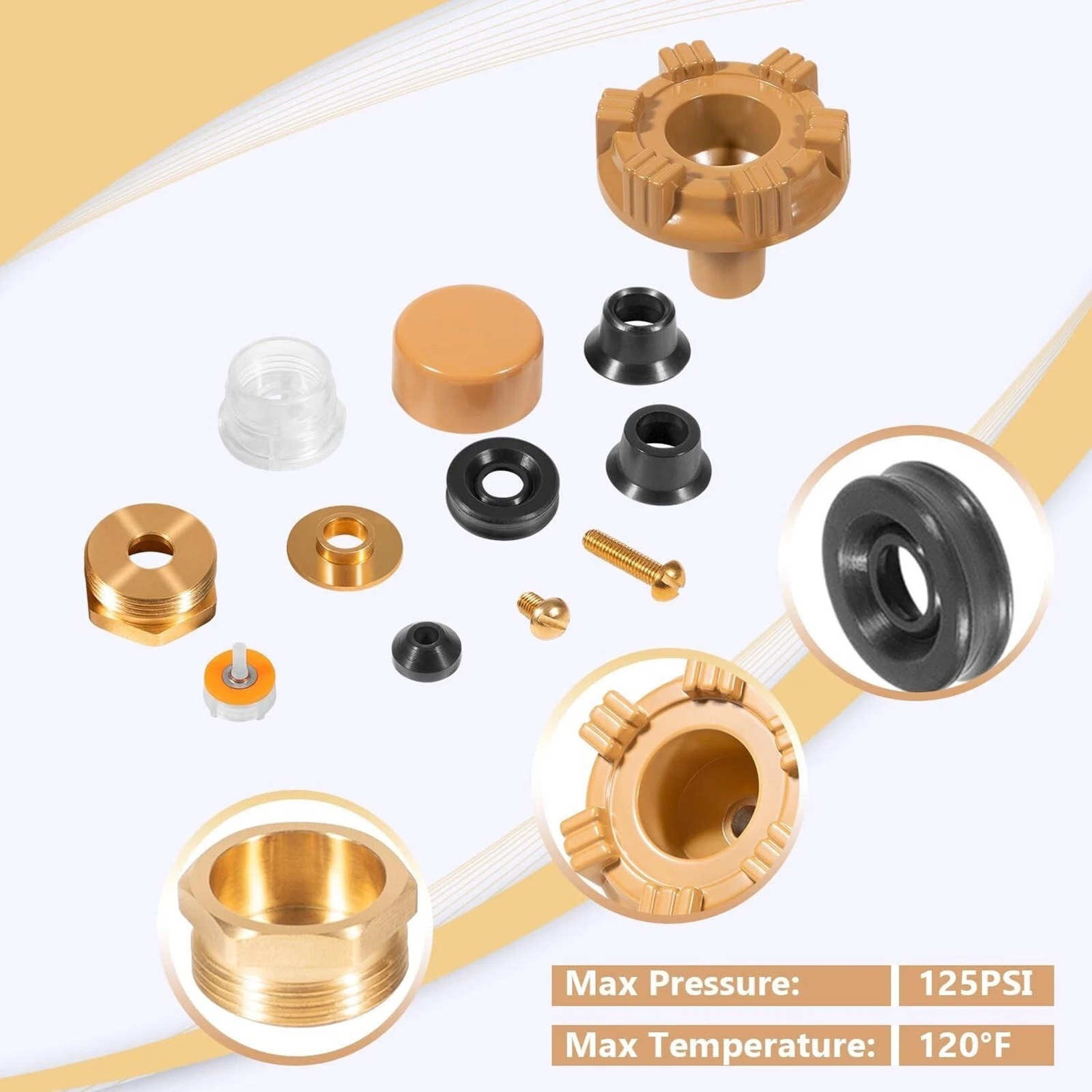Repair Kit RK-17MH for Model 17 Woodford Yard Hydrant Metal Handle Replacement