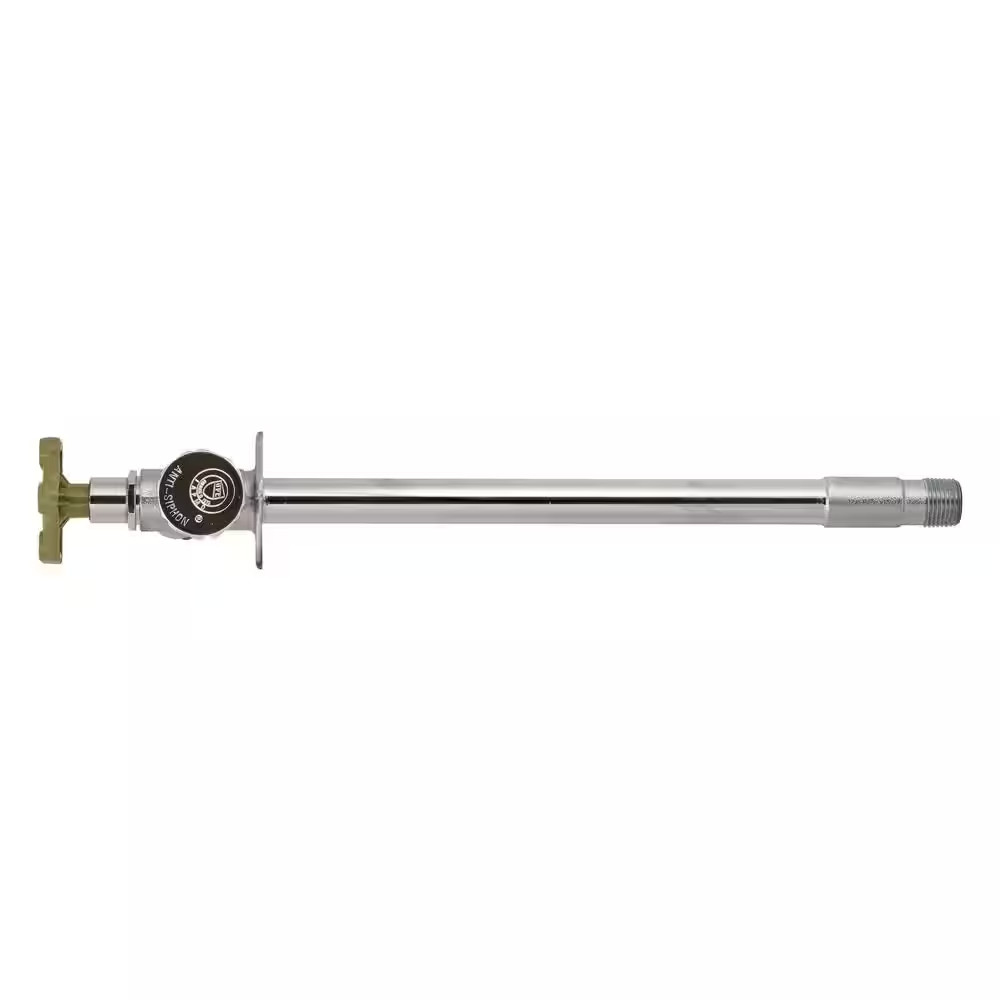 Frost Free Sillcock 10 Inch 1/2 Inch Brass Hose Bib Outdoor Faucet Anti Siphon