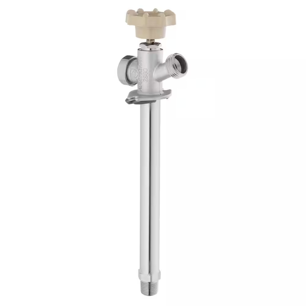 3/4 In. MHT X 1/2 In. MIP and 1/2 In. SWT X 8 In. Brass Anti-Siphon Frost Free S