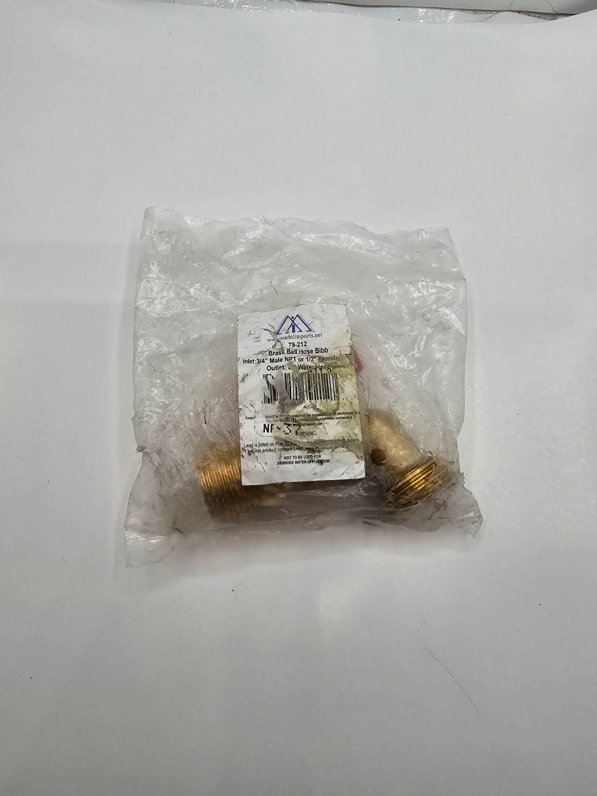 (QTY 2) Madol Imports 79-212 Brass Ball Hose Bibb 3/4″ Male NPT inlet