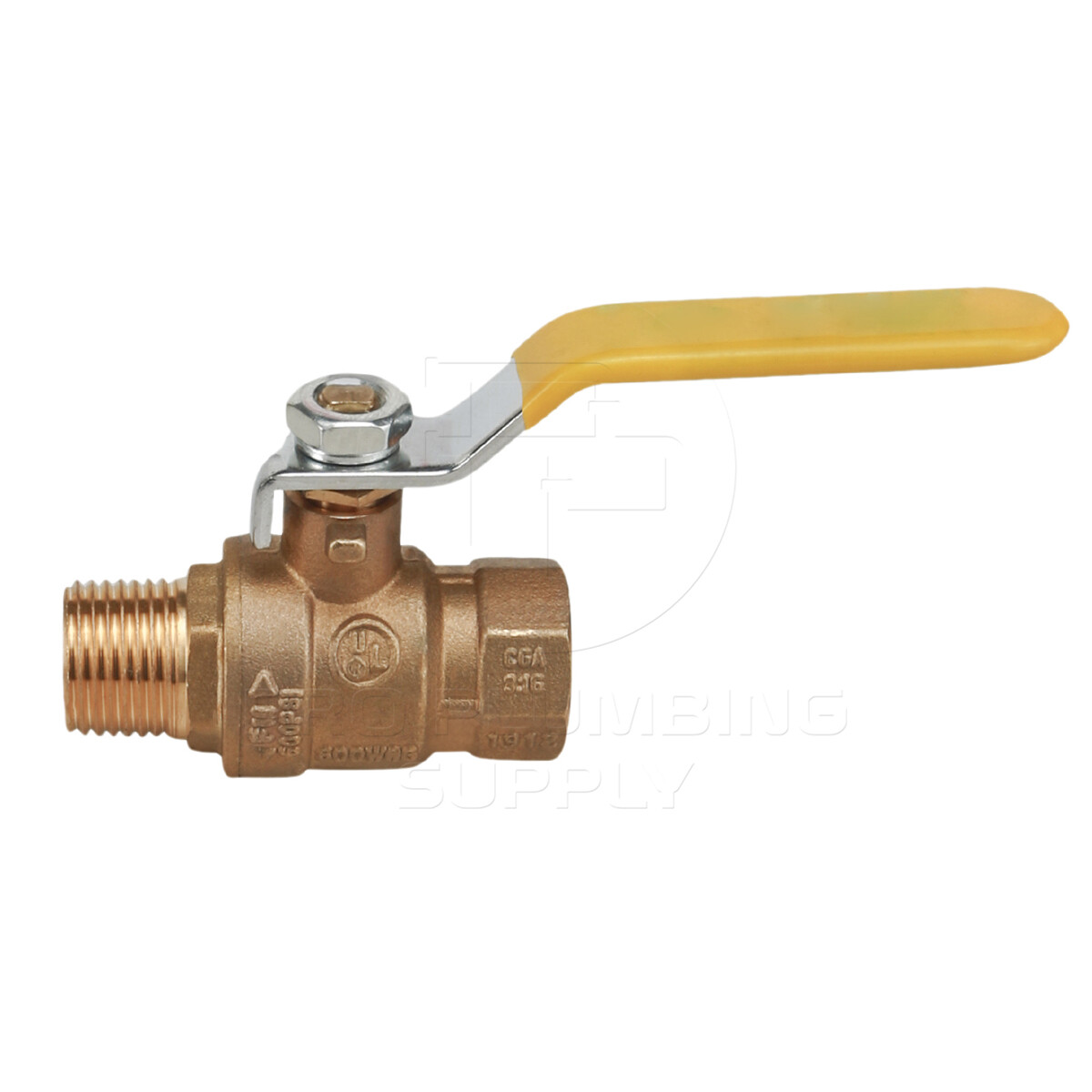 Midline Valve Brass Full Port Ball Valve, with FIP x MIP Joints