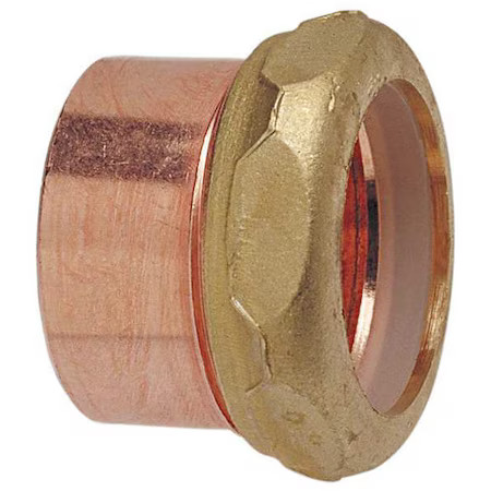 Nibco 9017 11/2X11/2 Strt, Copper, Cup11/2In, Comp.11/2In