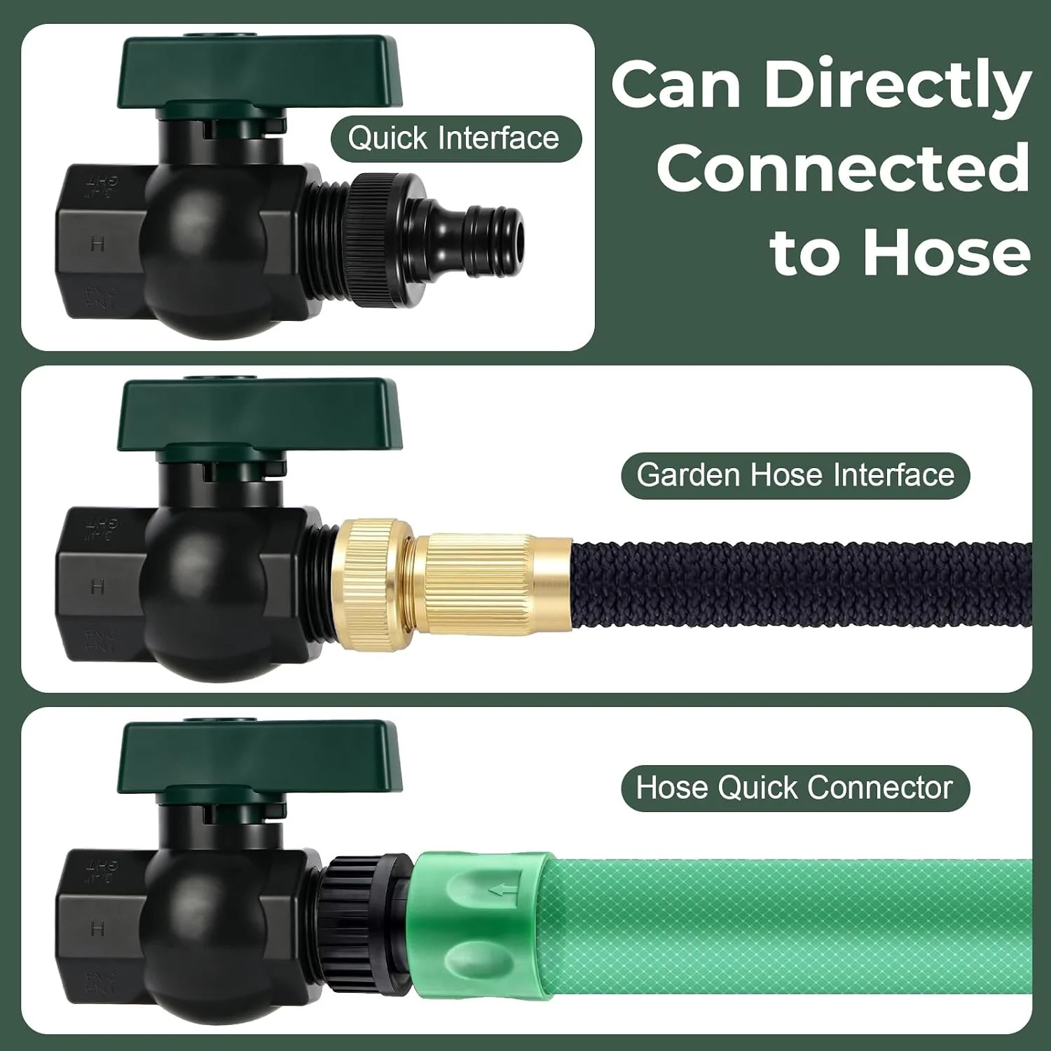 Rain Barrel Spigot Kit 3/4″ GHT Garden Diverter with Bulkhead Fittings Garden Ho