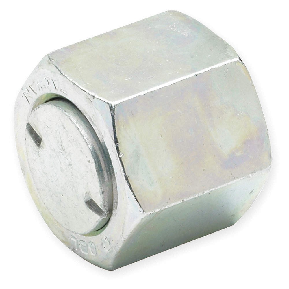 PARKER 4 FNL-S Cap,Zinc Stl,CompxMale SAE,1/4×9/16-18In 1DDN3