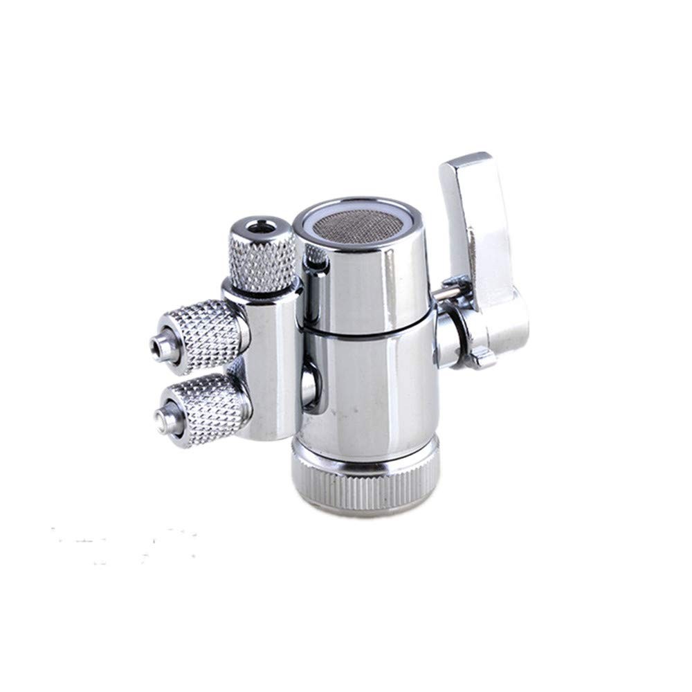 2 Way Kitchen Faucet Diverter Valve/Splitter with Female M22(≈22mm) Thread and 1