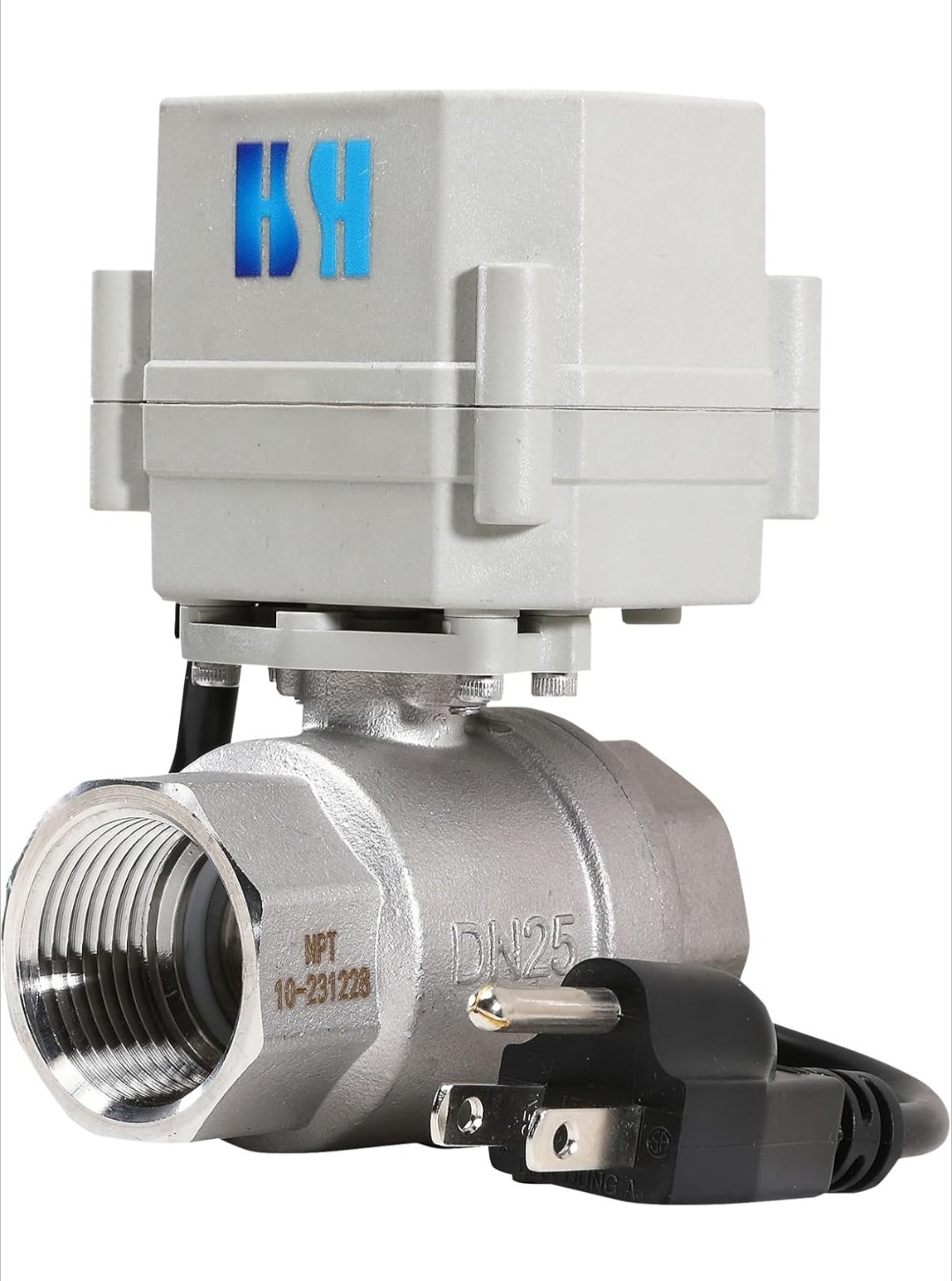 HSH-Flo 1 inch DN25 110-230VAC Normally Closed Stainless Steel 304/CF8 Motorized