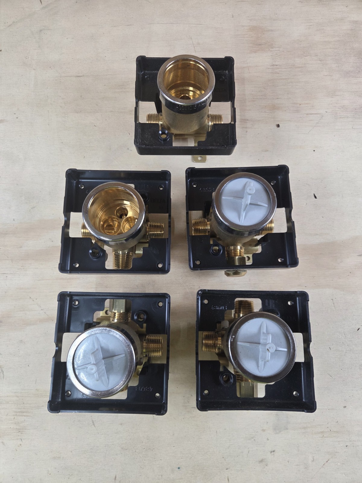 5X Delta Universal Rough In Valve Multichoice 1-Shower, 4 Tub and Shower