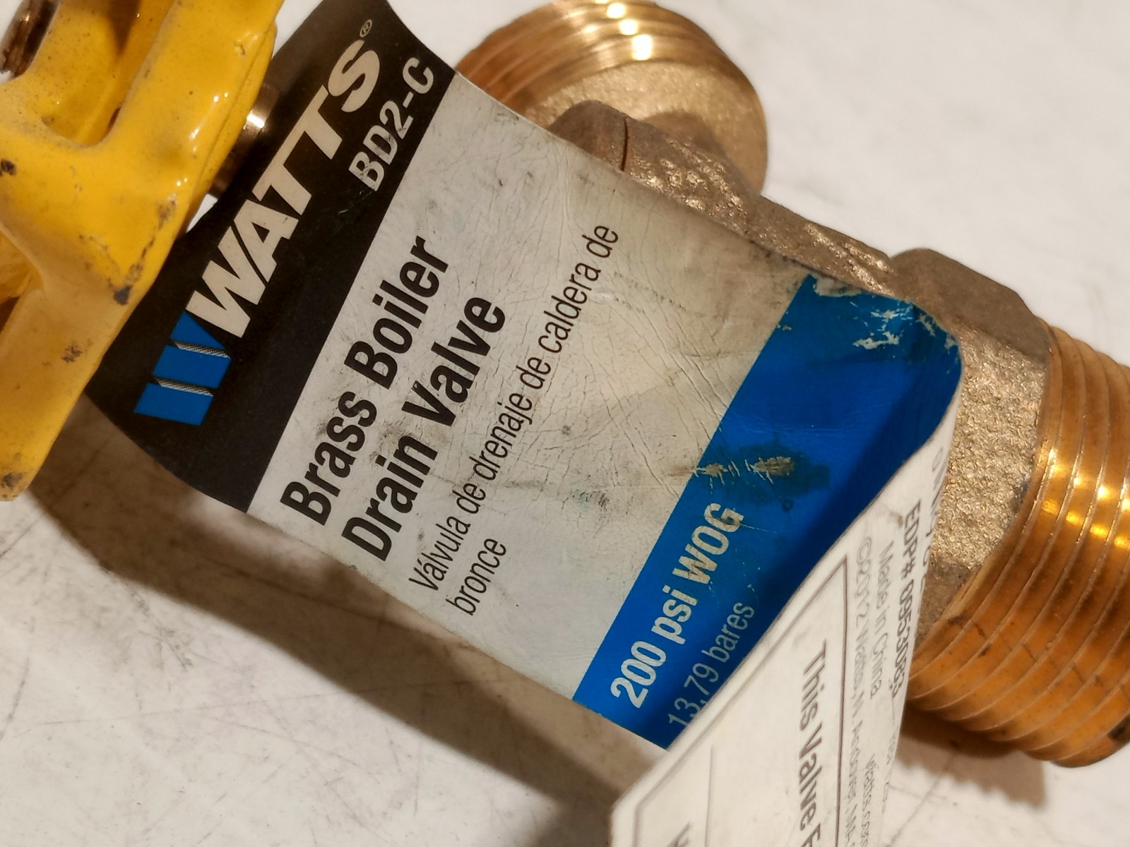Watts BD2-C brass boiler drain valve 3/4 in hose thread and other valve lot of 5