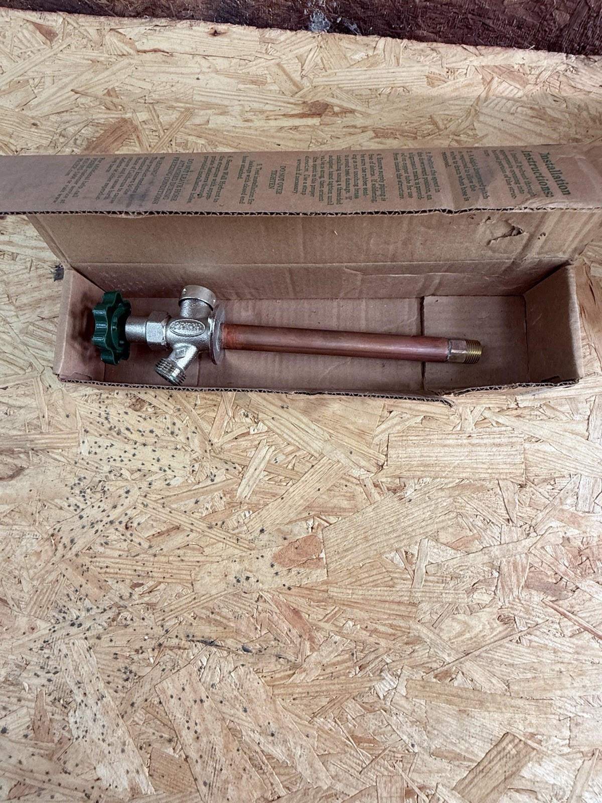 PRIER C-144D08 Anti-Siphon Copper Wall Hydrant 1/2 in x 8 in