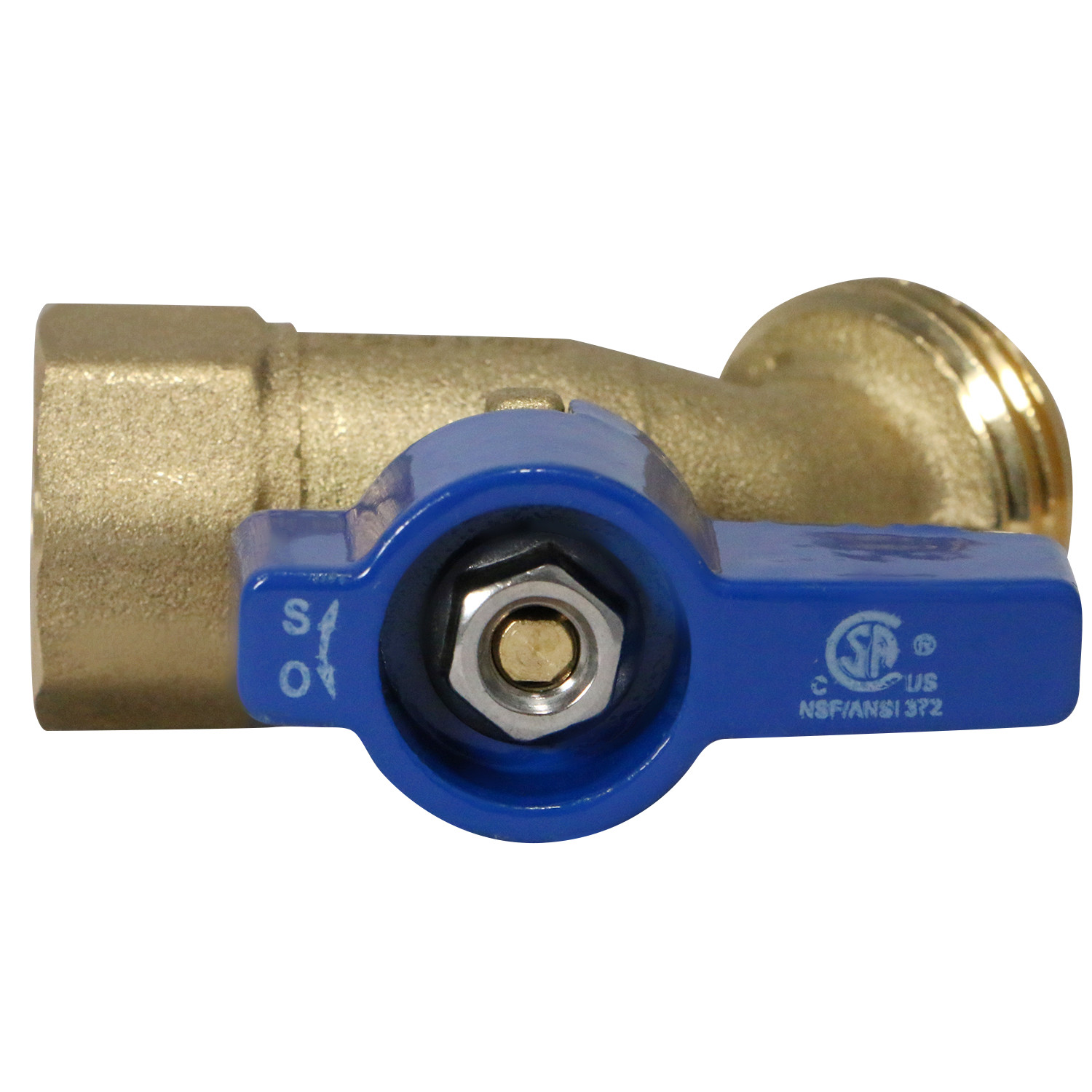 10) 1/2″ FEMALE THREADED HOSE BIBB NOKINK, WATER OR OIL 125 PSI (LEAD FREE BRASS