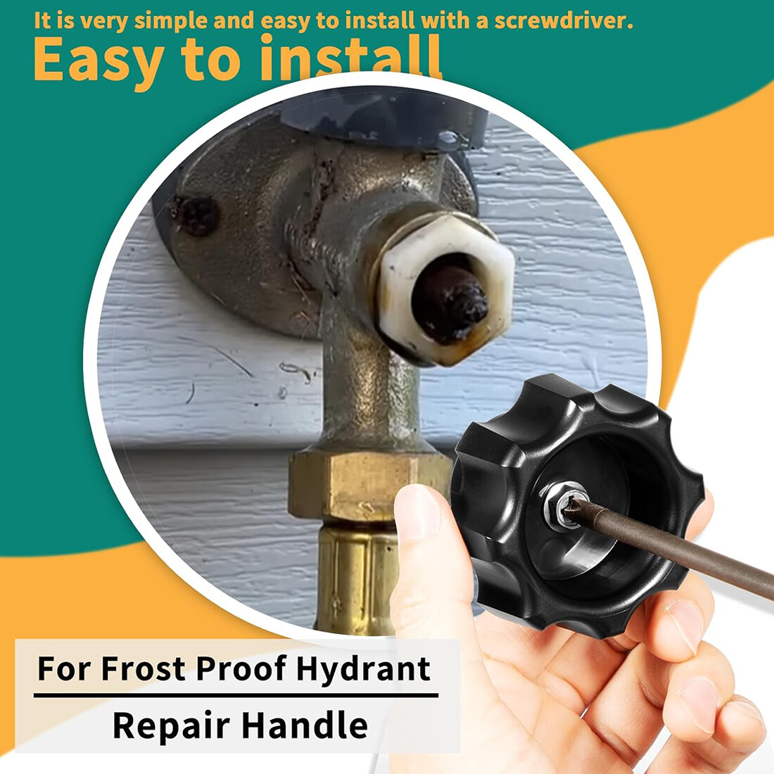 For Prier Mansfield 300 400 500 Replacement Wall Hydrant Handle Kit 630-7965