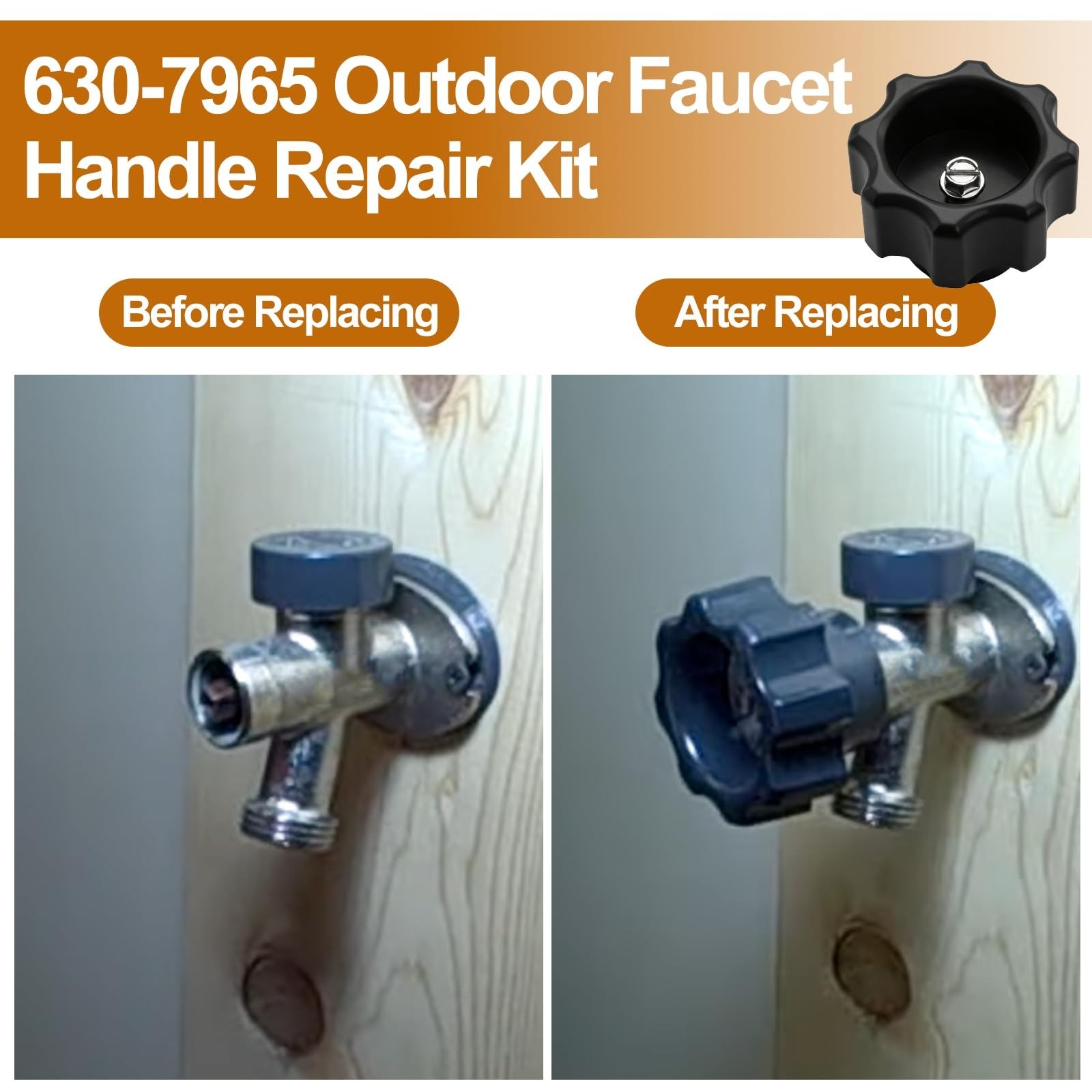 Frost-Proof Wall Hydrant Handle Kit for Mansfield 300 400 500 Series – 2-Pack Re
