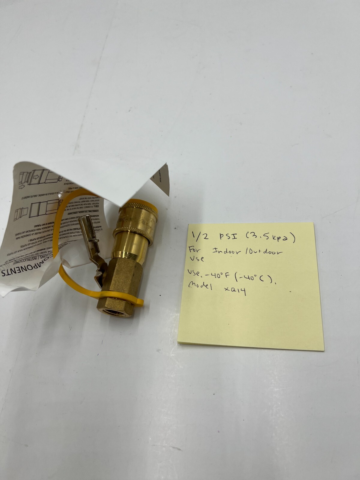 (QTY 10) South Bend XQ14 Propane Line Quick Coupler Disconnect Valve 1/2 PSI