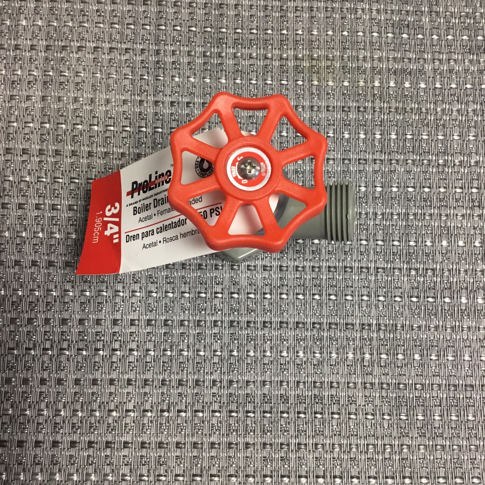 NEW MUELLER IND.102-604 Plastic Boiler Drain Valve 3/4 FIP x 3/4 MHT