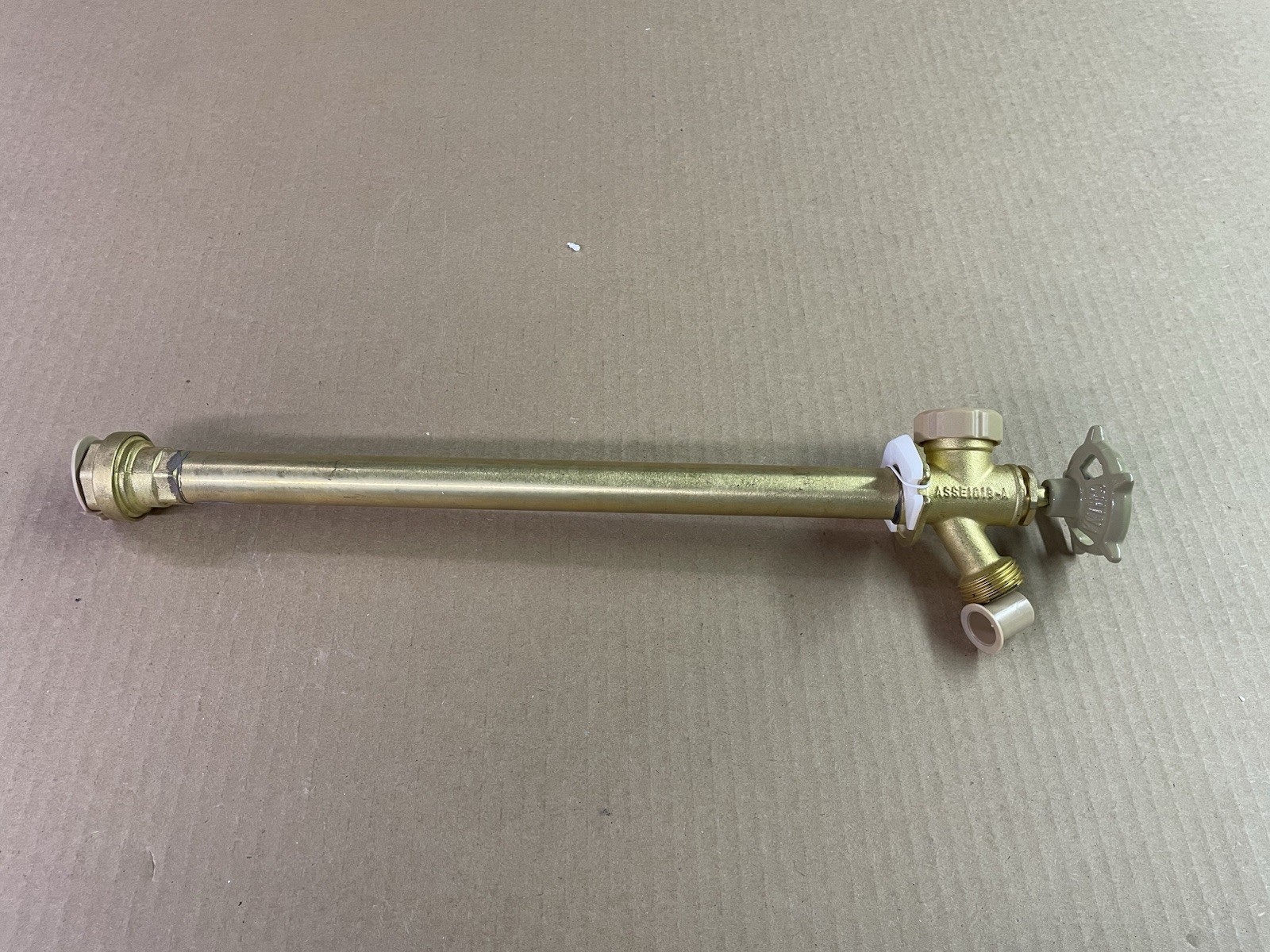 14 in. x 1/2 in. Brass Anti-Siphon Frost Free Sillcock Valve Push-Fit