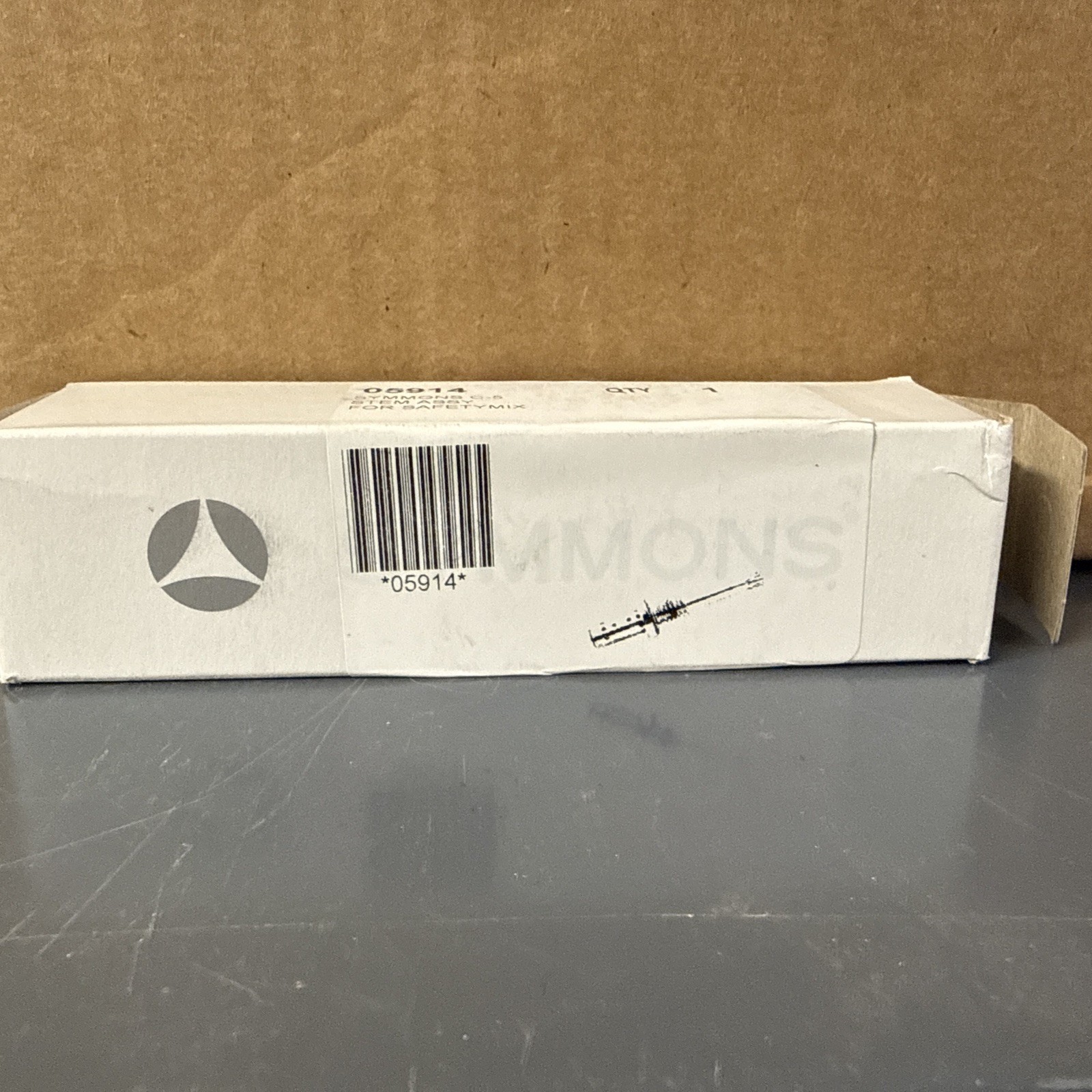 New ORIGINAL Symmons C-5 Spindle w/Gasket Safetymix OEM – New In Box