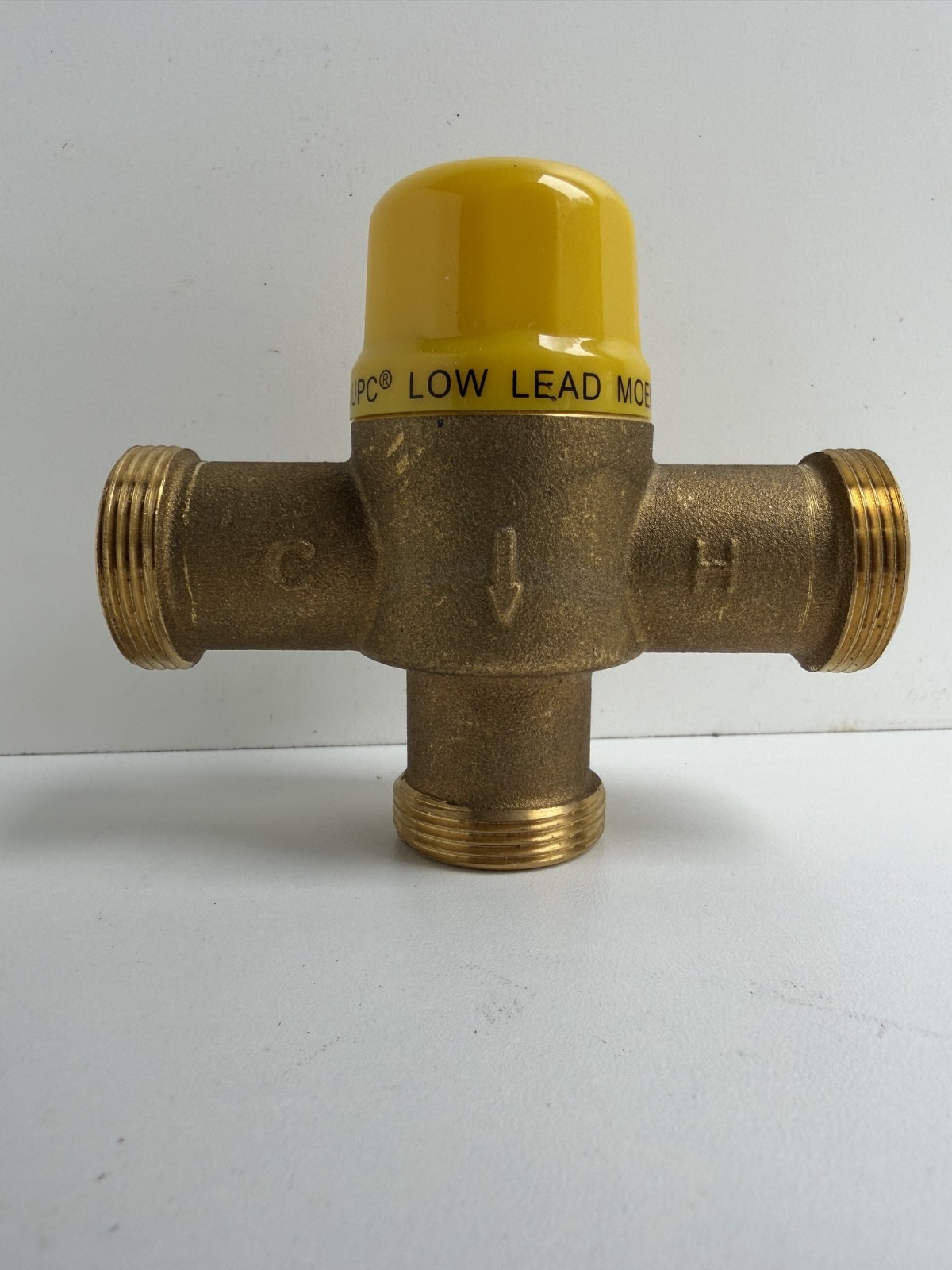 Moen 104451 LowFlow Thermostatic Mixing Valve 1/2″ IPS, 3/8″ Compression Adapter