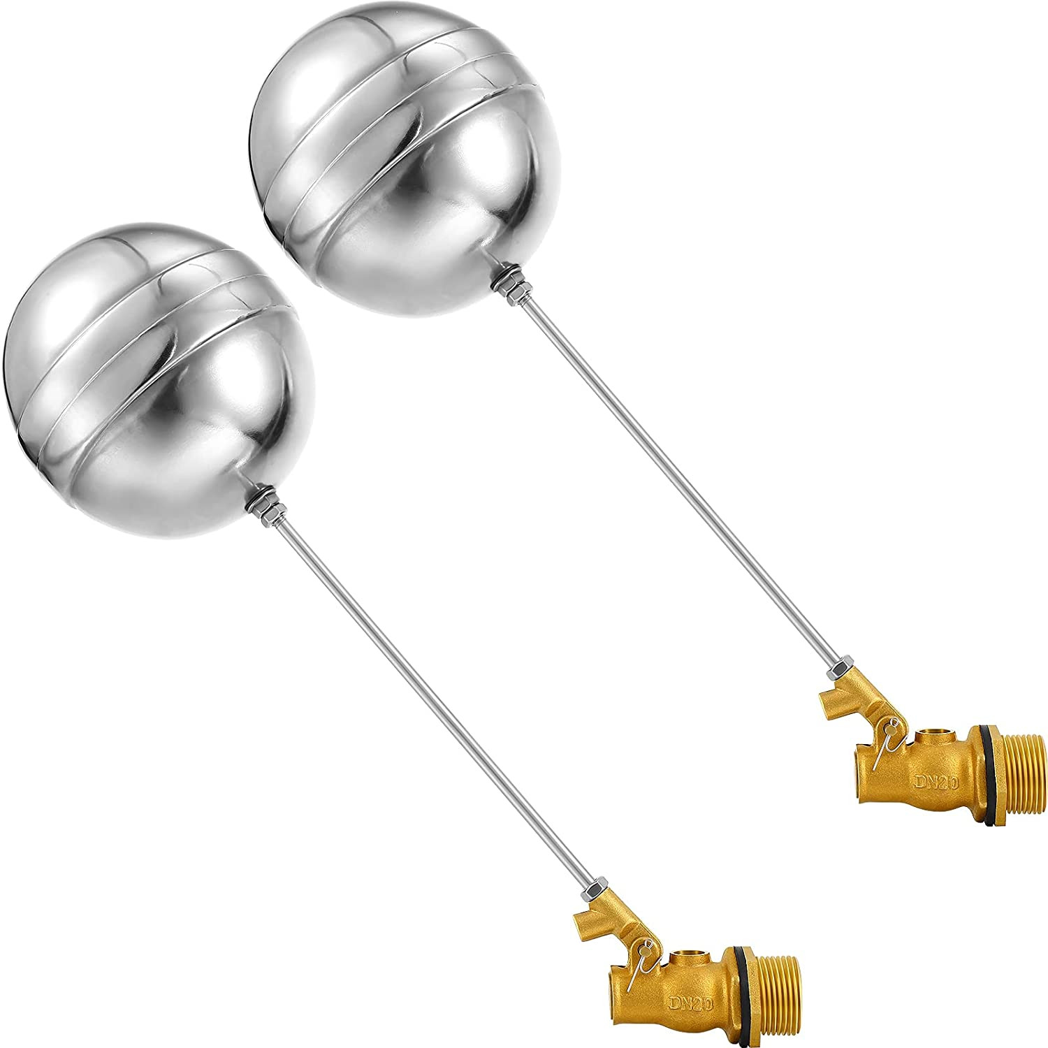 Float Valve for Water Tank Stainless Steel Float Ball Valve 3/4 Inch DN20 Floati