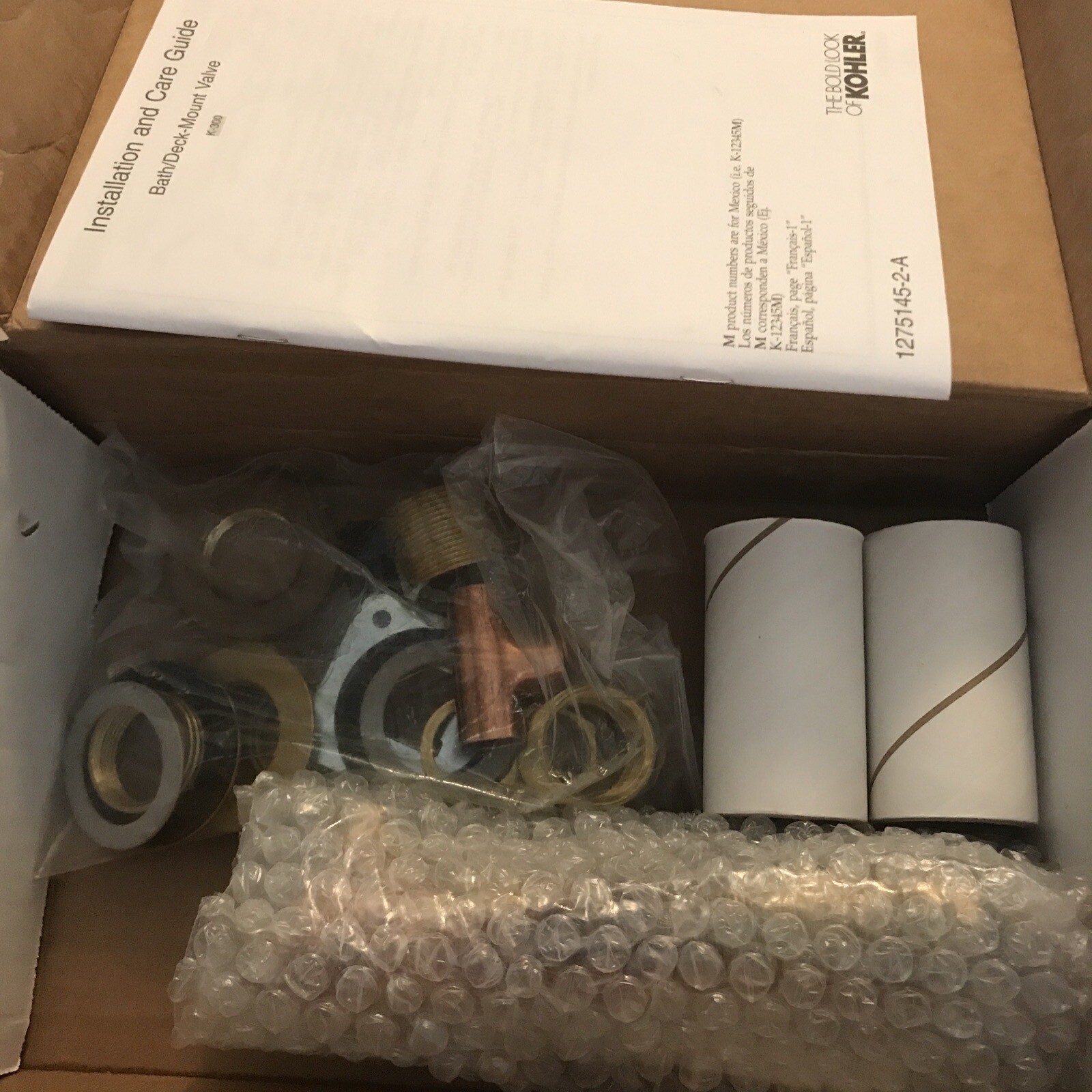Kohler K-300-K-NA 1/2″ Ceramic High-Flow Faucet Valve System – Gold
