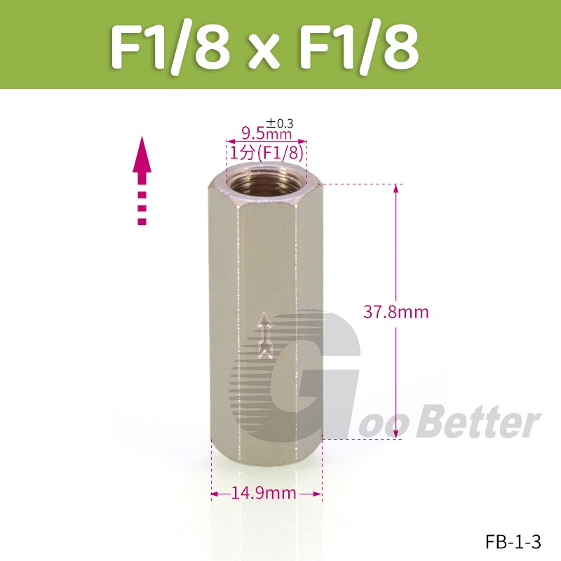 1/8″ – 1″ BSP Female to Female Thread Brass Check Valve One Way Non-return Valve