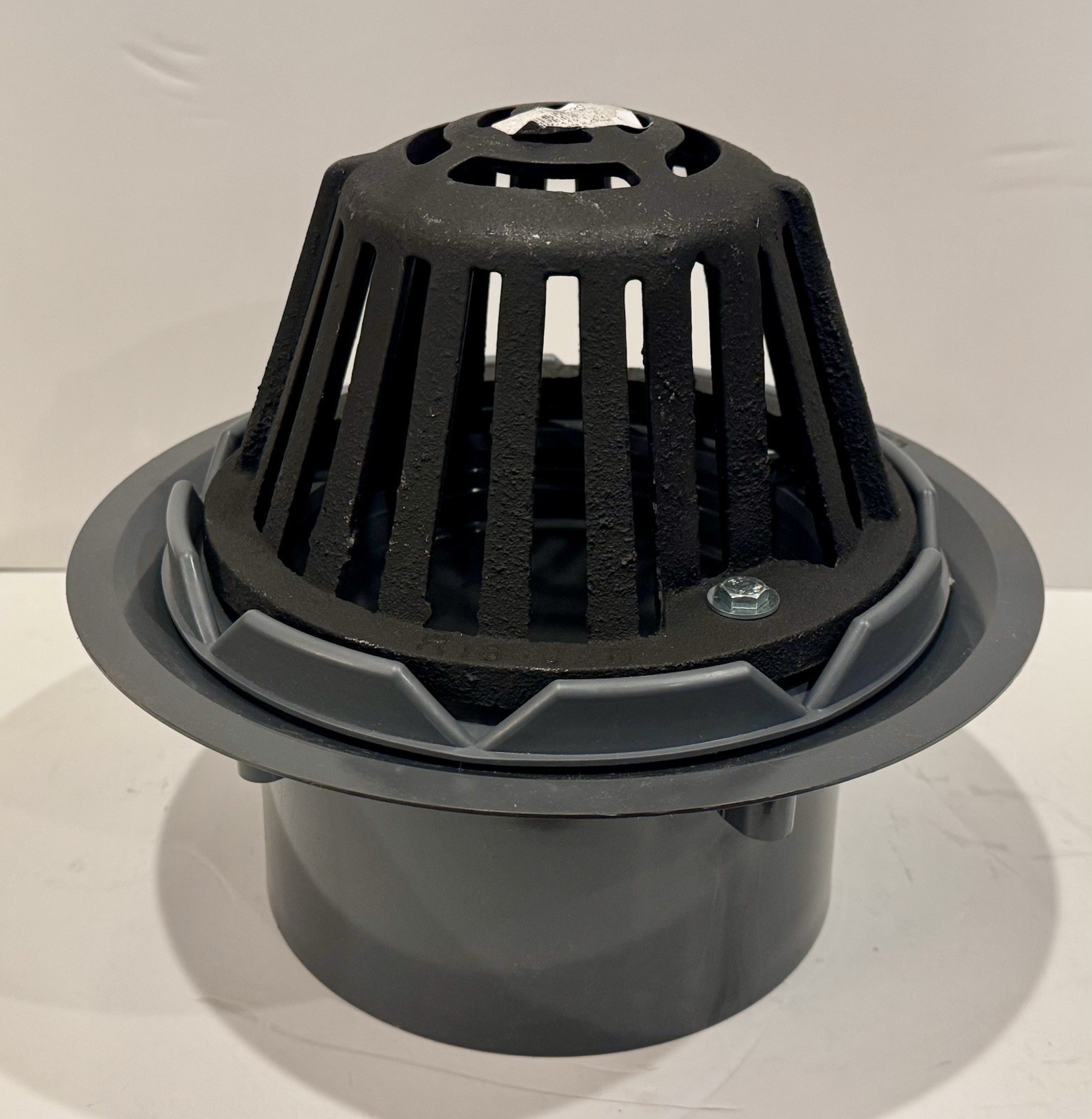 Jones Stephens 6″ Roof Drain with Cast Iron Dome PVC