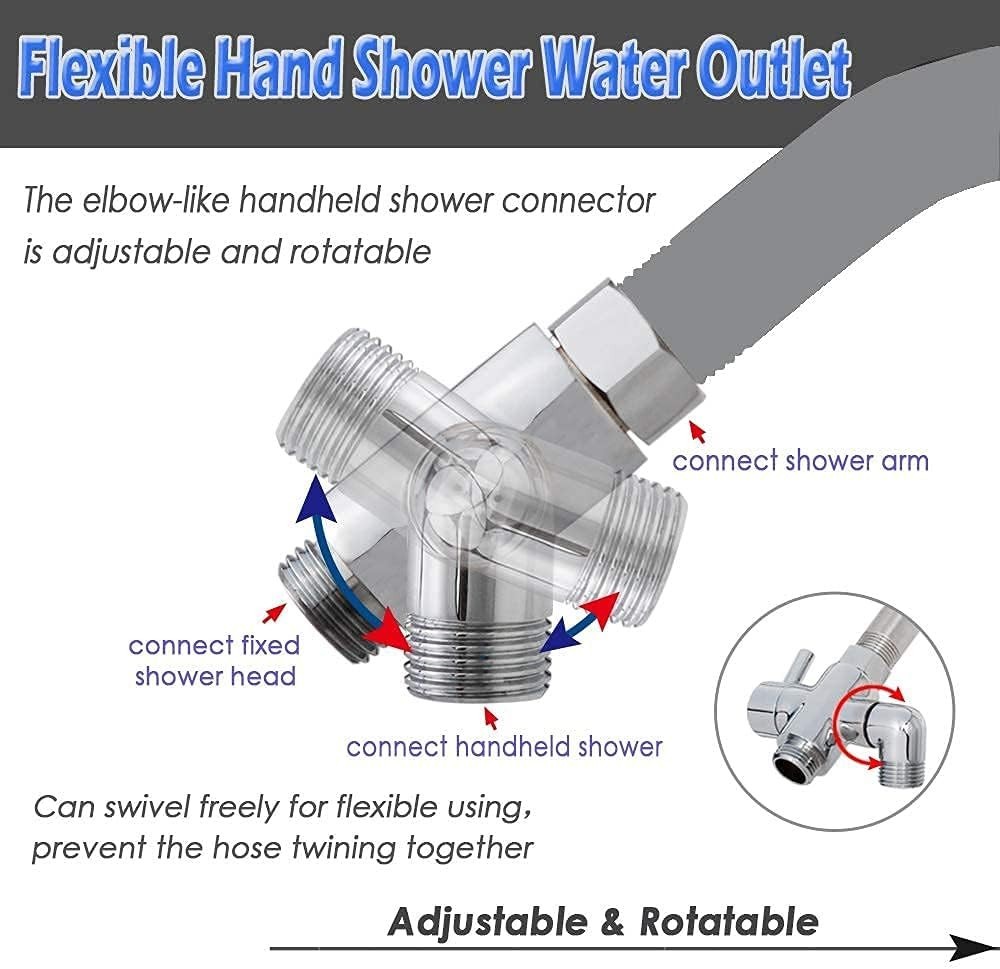Universal Bathroom Diverter Valve, Polished Brass