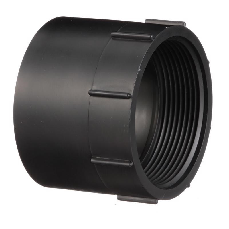Charlotte Pipe ABS001011000 DWV ABS Adapter 3 Hub x 3 FPT Dia. in.