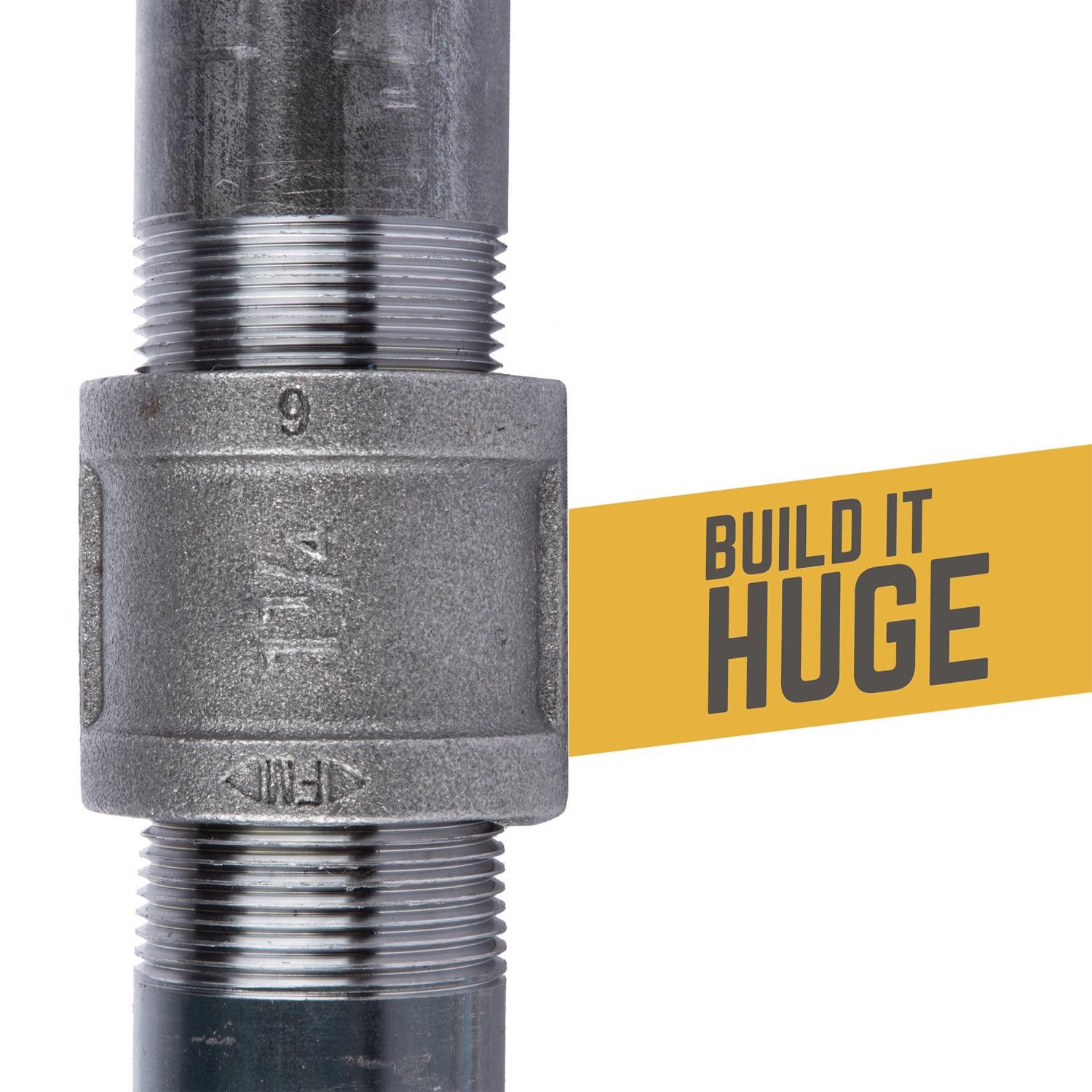 BK Products 586-060AH Malleable Galvanized Black Steel Nipple 1-1/4 MPT in.