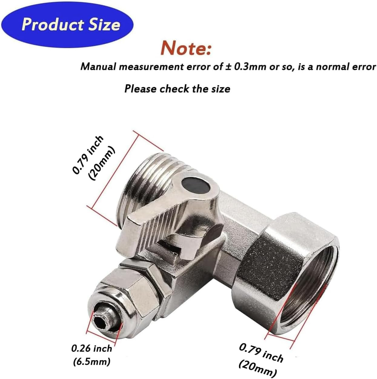 Feed Water Adapter- 1/2 Inch Compression and 1/4 Inch O.D Compression Angle Stop
