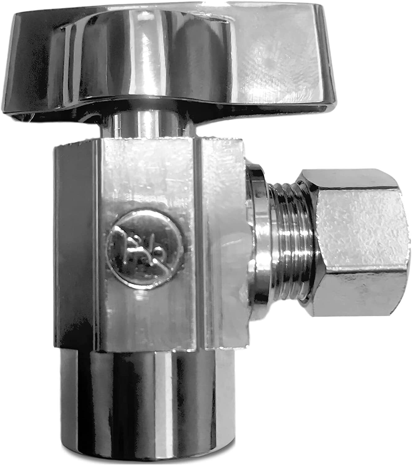 1/2″ SWEAT x 3/8″ Comp Water Supply Valve 1/4 Turn, Angle, Shut Off, PEX