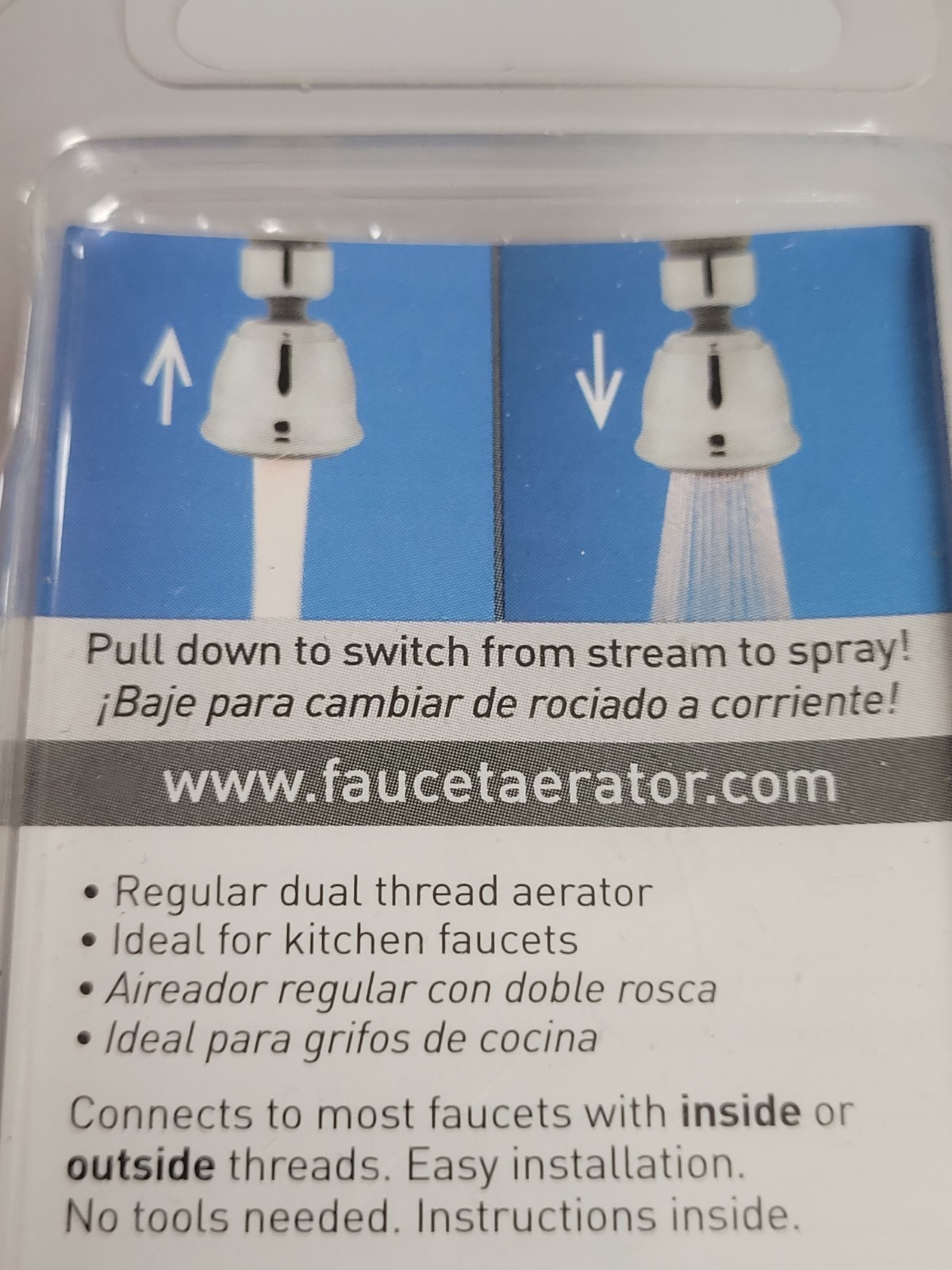 Bubble-Stream 1.5gpm Dual Thread Swivel Spray (2018) Brand New Factory Sealed