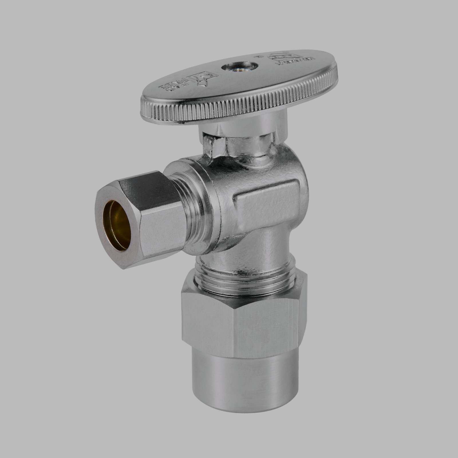 5 PCS 1/2″ CPVC X 3/8″ OD 1/4TURN COMPRESSION ANGLE STOP VALVE , LEAD FREE