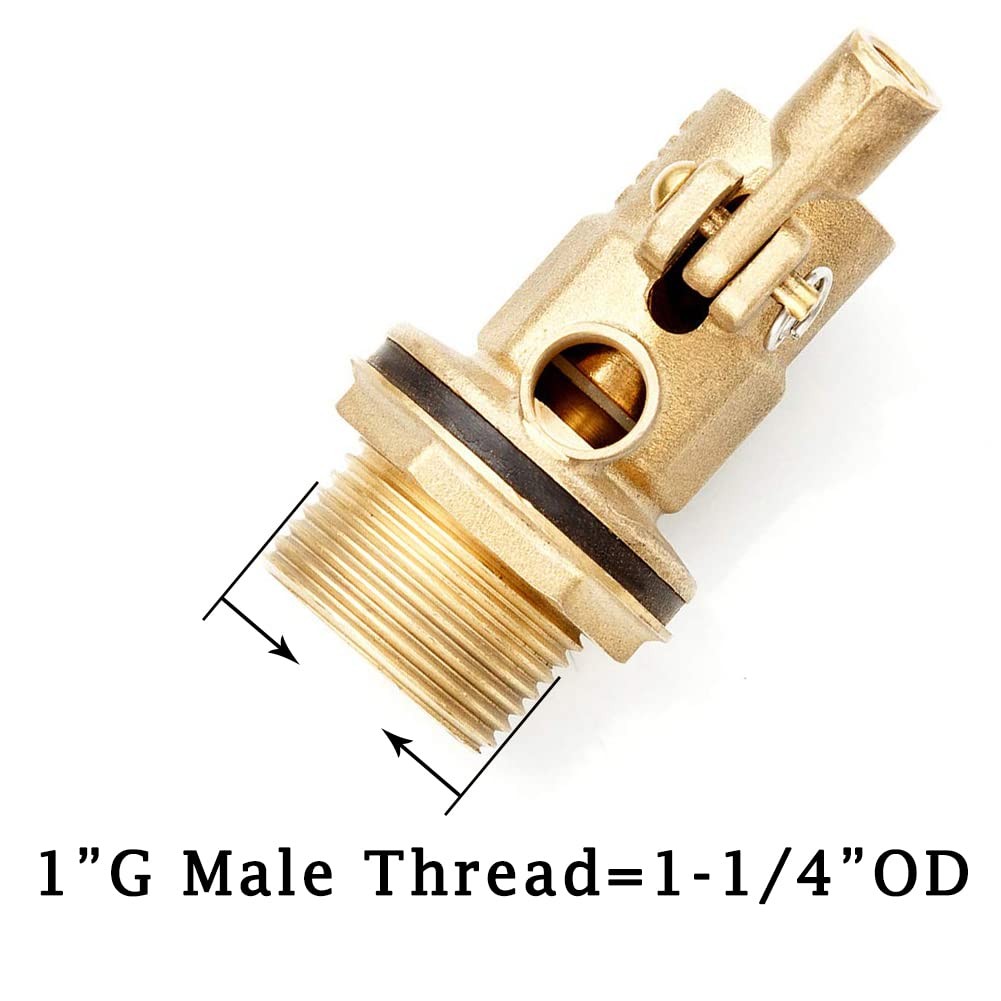 1″ Thread Float Ball Valve and Brass Pipe Connector Floating Ball-cock Tank B…