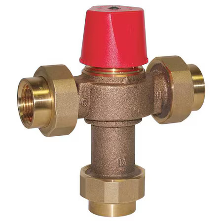 Watts 3/4 Lf 1170-Ut- M2 3/4″ Mixing Valve, Brass, 0.5 To 23 Gpm, 150 Psi