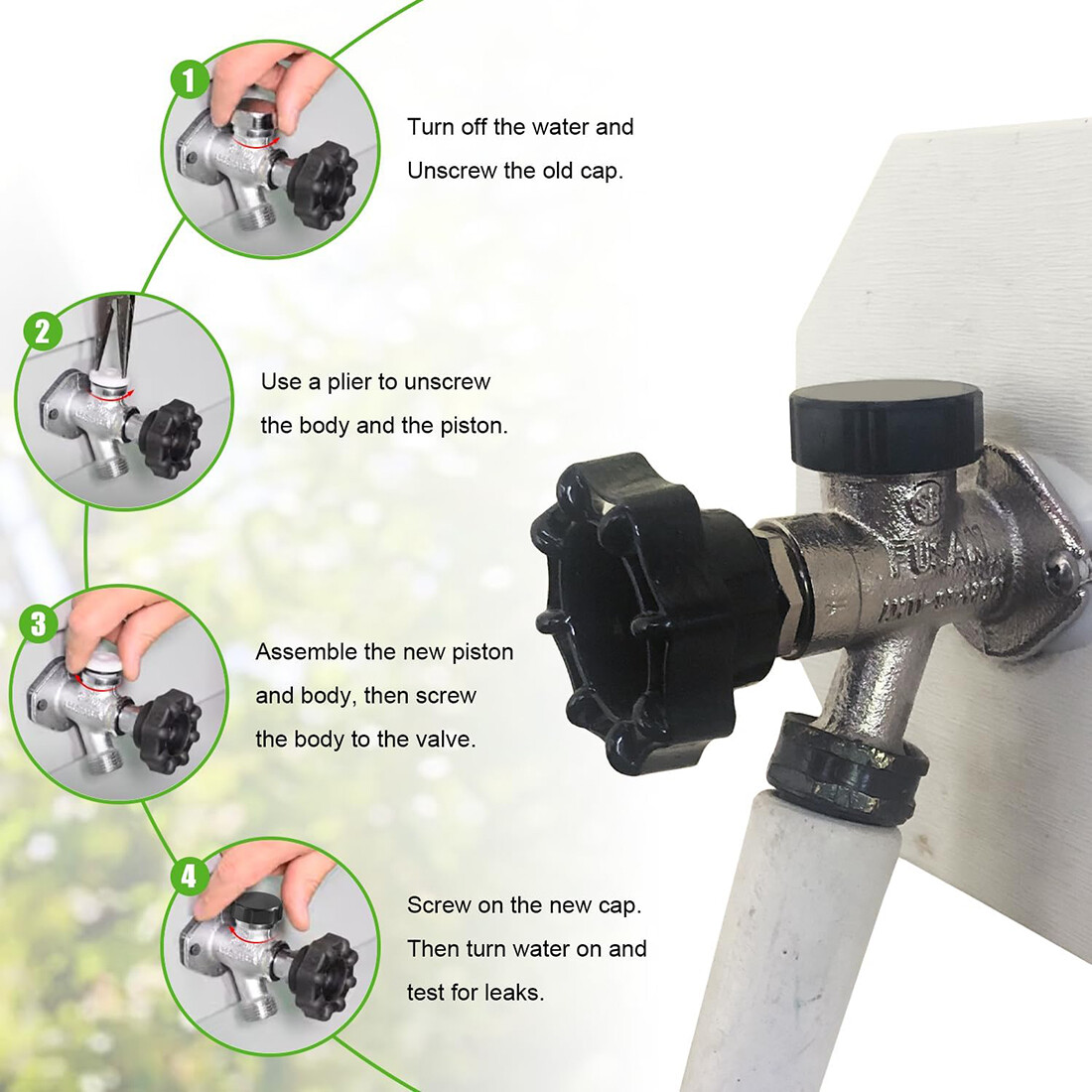 VACUUM BREAKER KIT FOR ANTI-SIPHON FROST-FREE SILLCOCK VALVES 1019-A REPAIR KIT