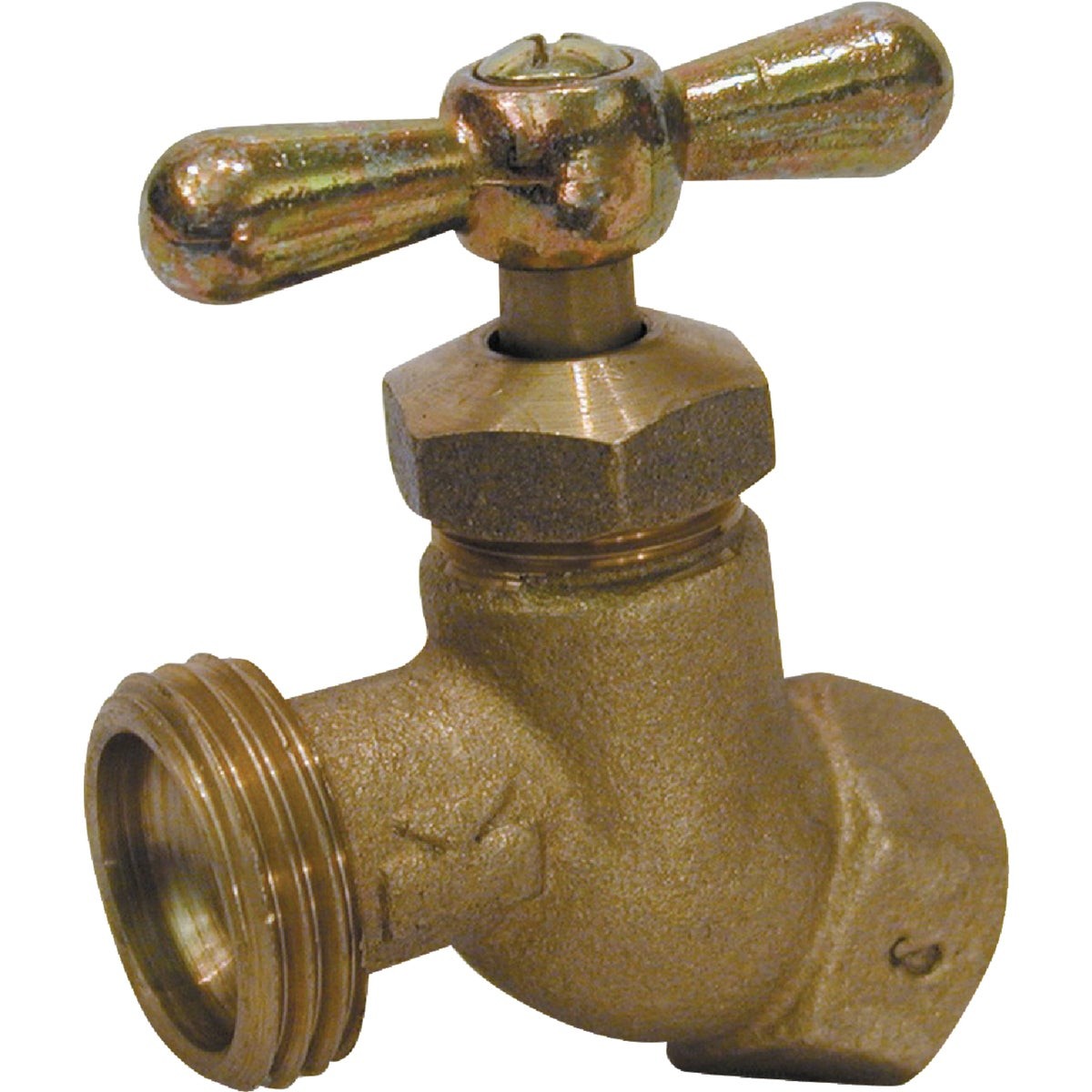 1/2 In. FIP X 3/4 In. Male Hose Thread No-Kink Hose Bibb 102-403 Series