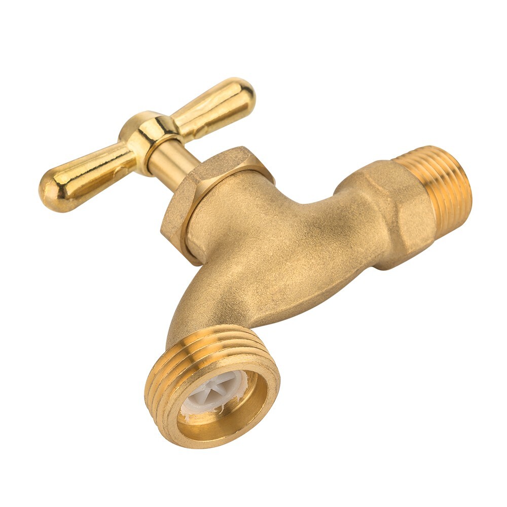 10 PCS EFIELD Outdoor Garden Hose Faucet /Valve 1/2″ Male NPT×3/4″ Male GHT